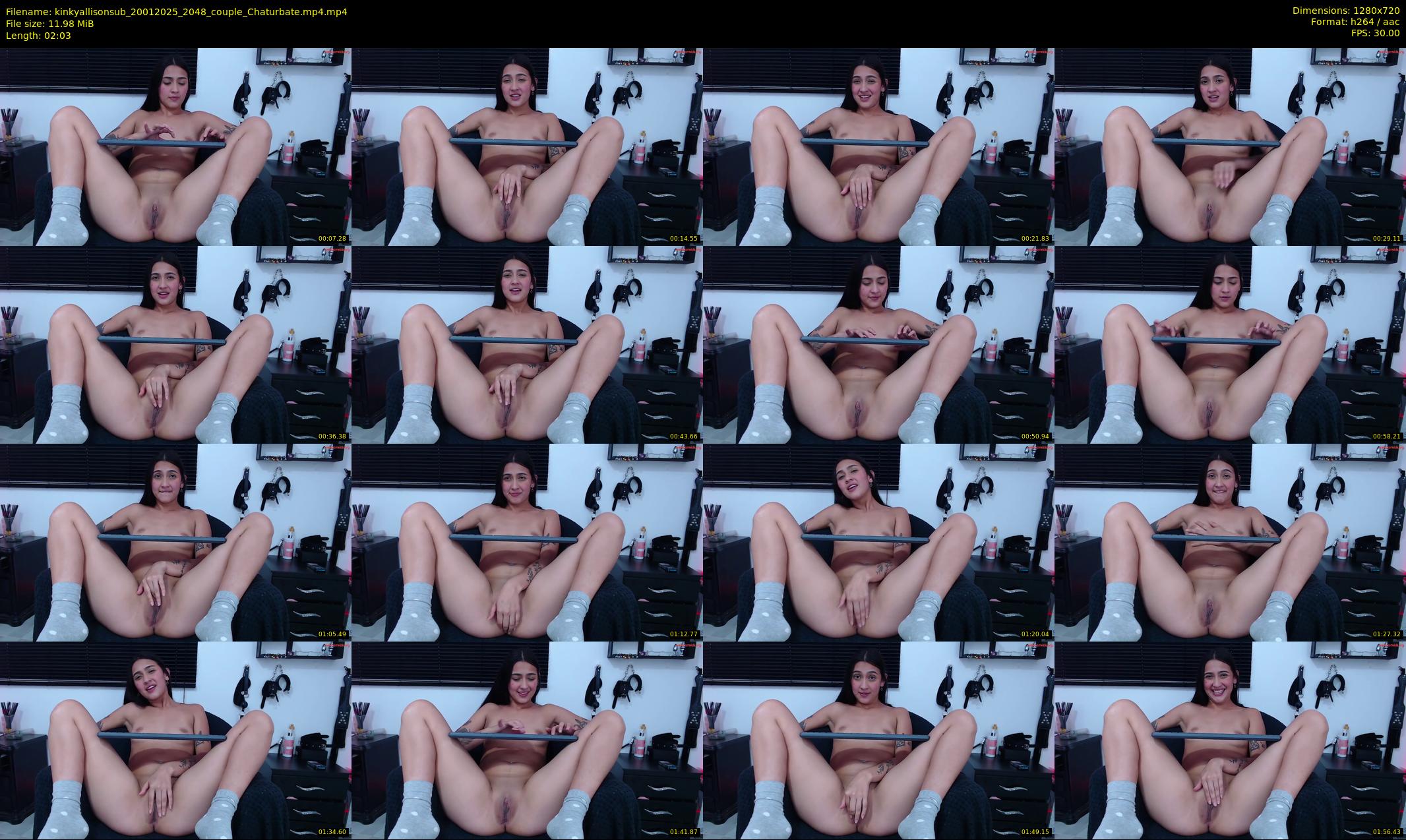 kinkyallisonsub — 3 minute Chaturbate couple cam show recording, 720p, Jan 20, 2025