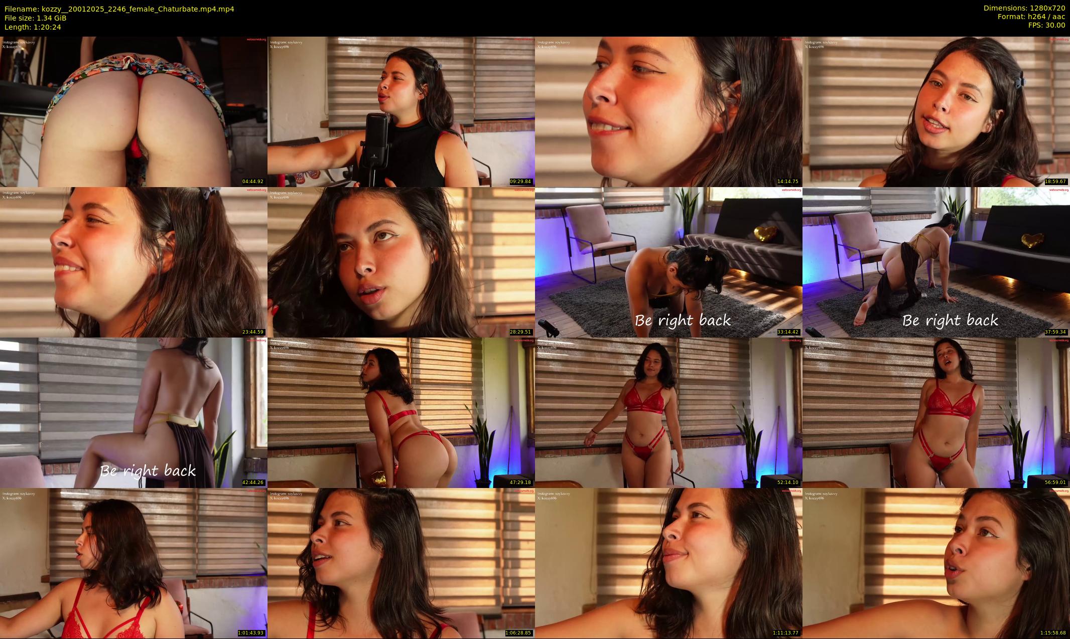 kozzy_ — 81 minute Chaturbate female cam show recording, 720p, Jan 20, 2025