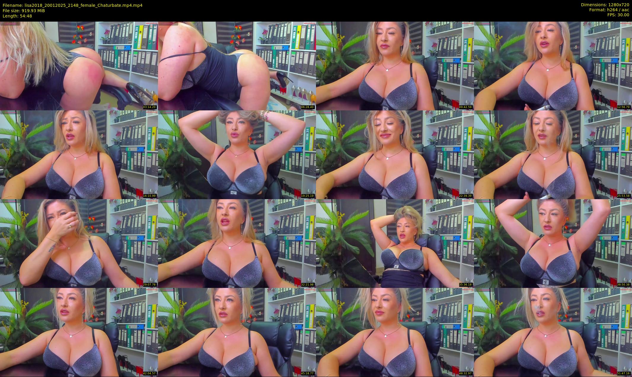 lisa2018 — 55 minute Chaturbate female cam show recording, 720p, Jan 20, 2025
