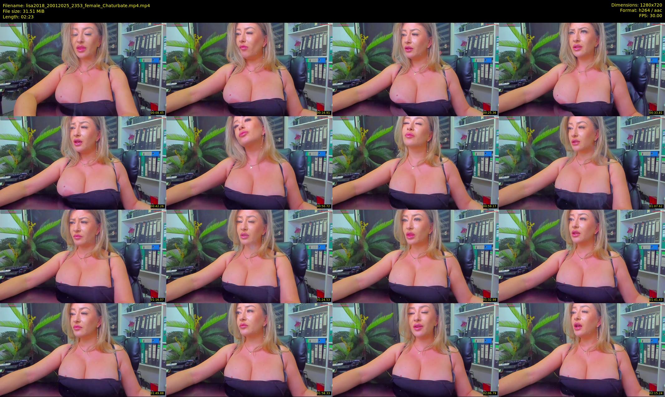 lisa2018 — 3 minute Chaturbate female cam show recording, 720p, Jan 20, 2025