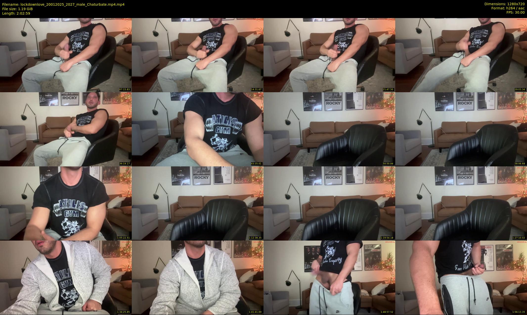 lockdownlove — 123 minute Chaturbate male cam show recording, 720p, Jan 20, 2025
