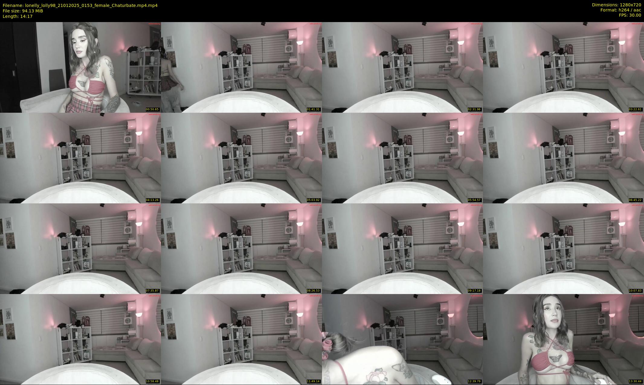 lonelly_lolly98 — 15 minute Chaturbate female cam show recording, 720p, Jan 21, 2025