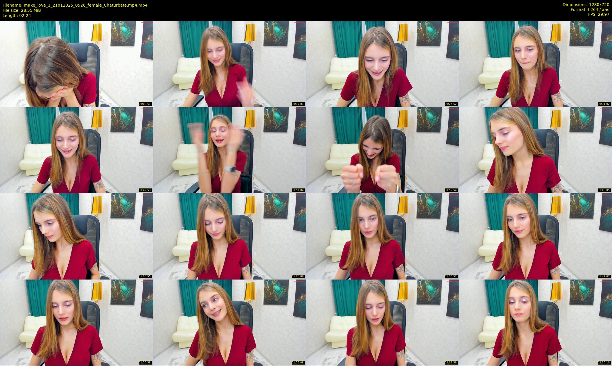 make_love_1 — 3 minute Chaturbate female cam show recording, 720p, Jan 21, 2025