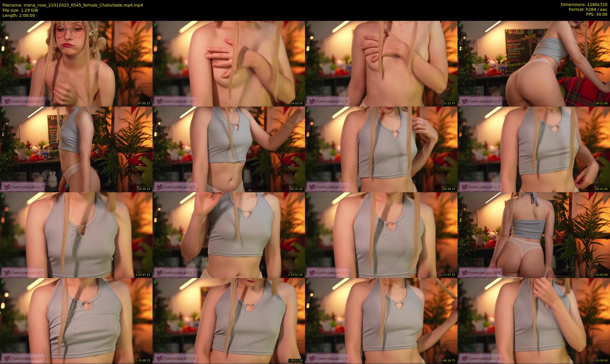 mana_rose — 120 minute Chaturbate female cam show recording, 720p, Jan 21, 2025