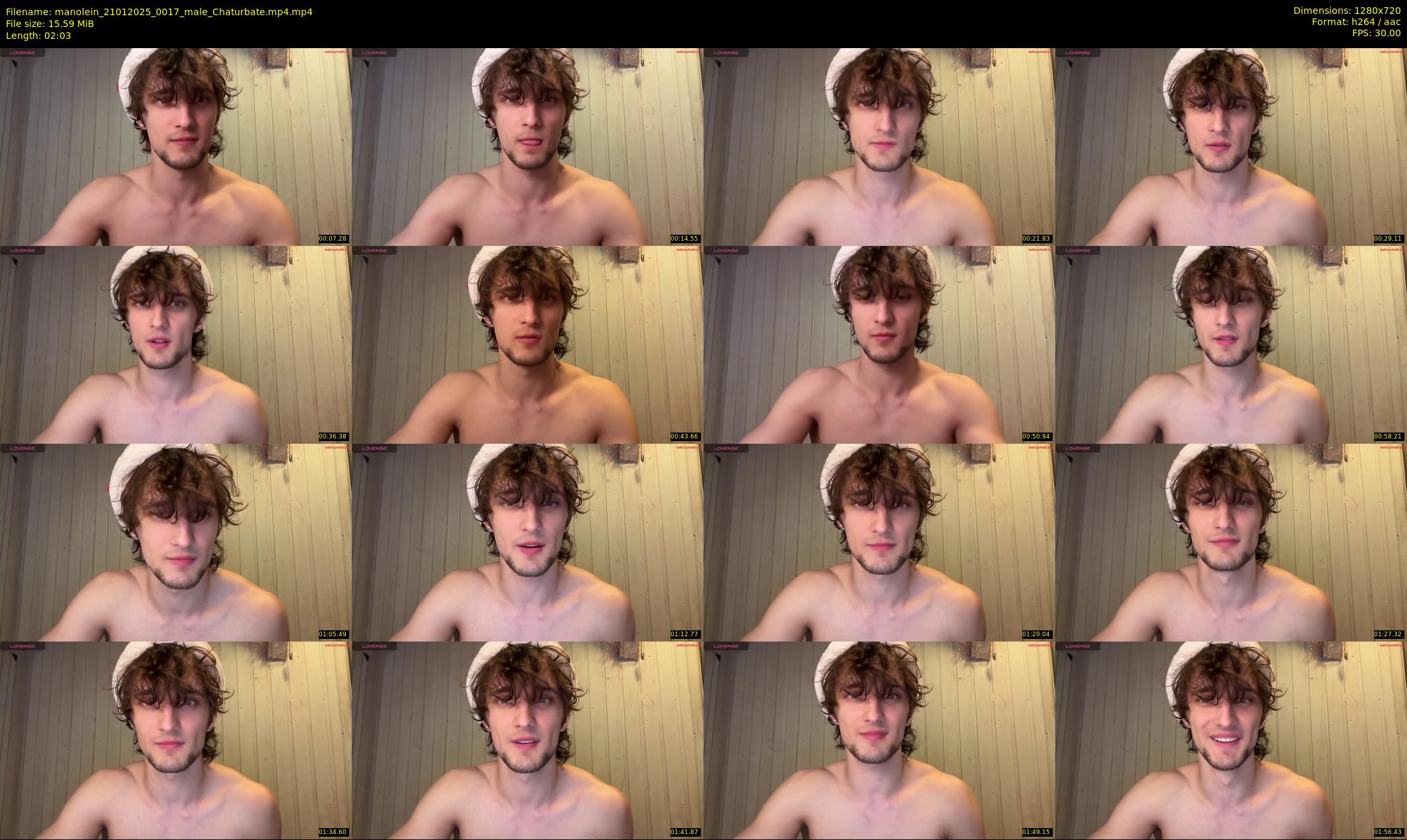 manolein — 3 minute Chaturbate male cam show recording, 720p, Jan 21, 2025