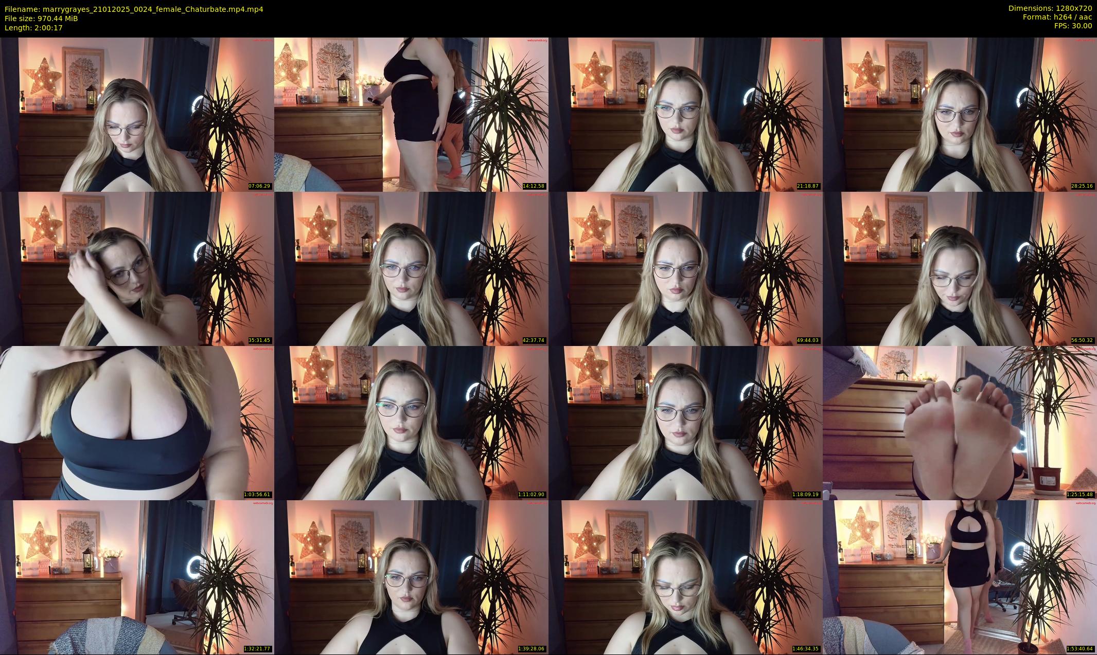 marrygrayes — 121 minute Chaturbate female cam show recording, 720p, Jan 21, 2025