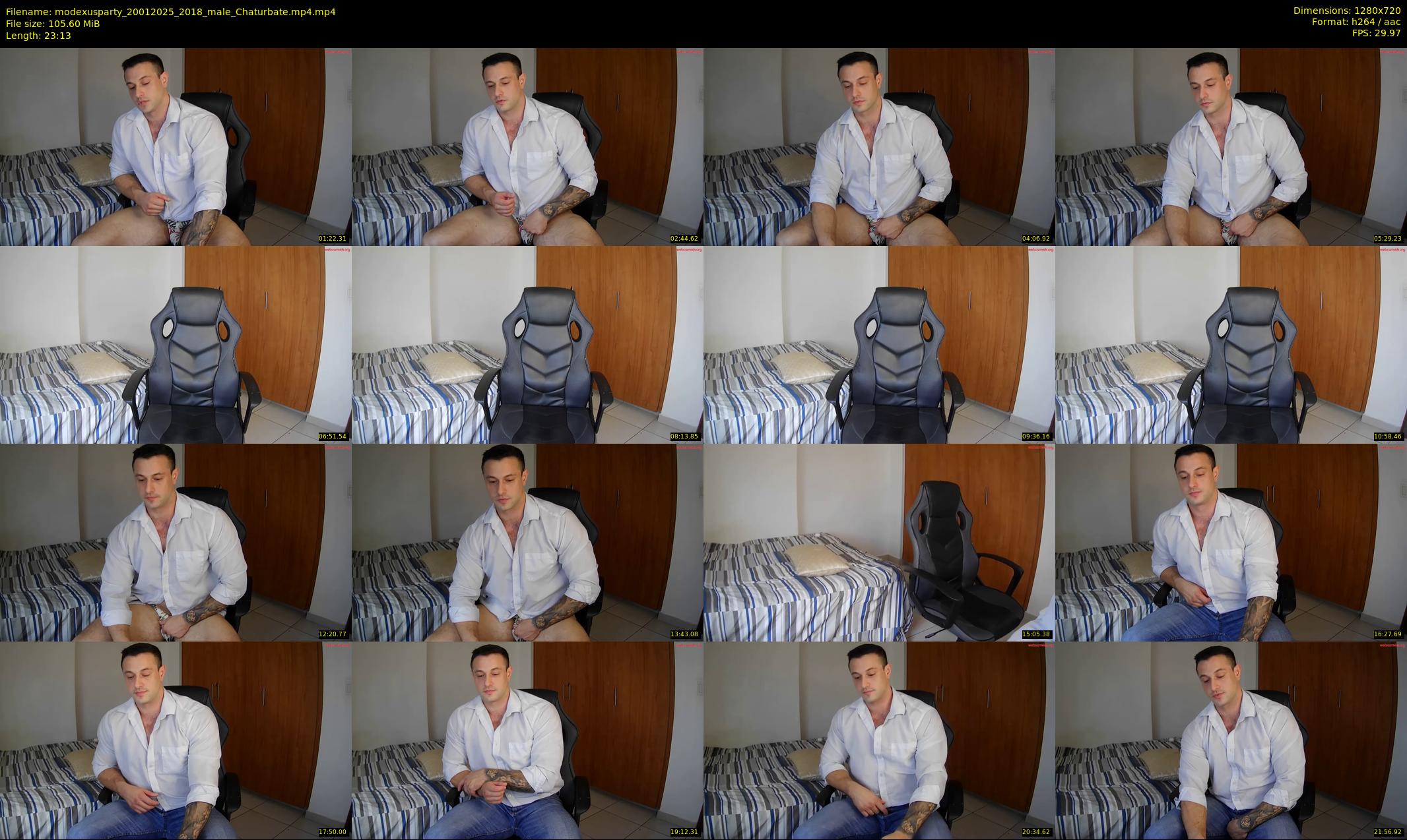 modexusparty — 24 minute Chaturbate male cam show recording, 720p, Jan 20, 2025