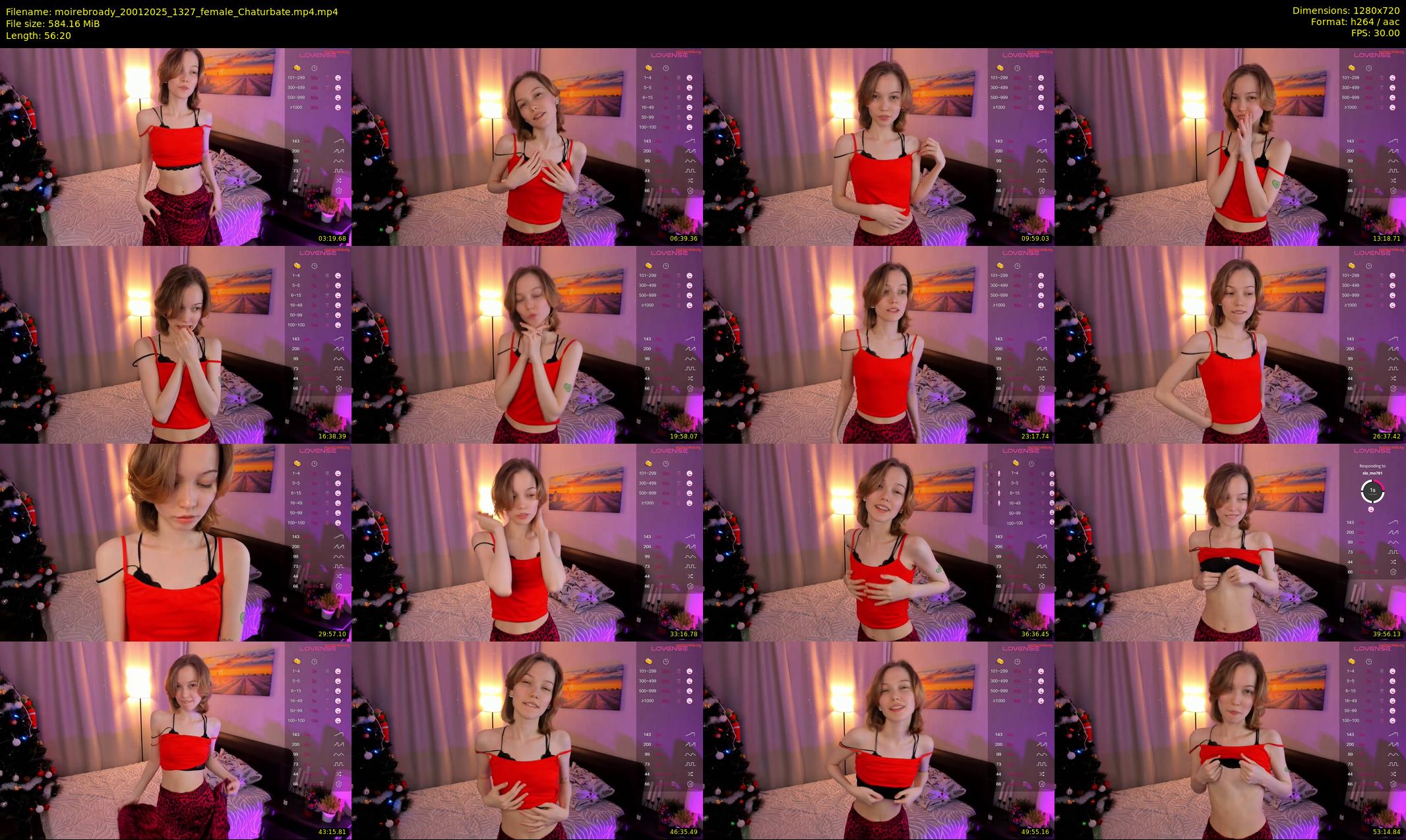 moirebroady — 57 minute Chaturbate female cam show recording, 720p, Jan 20, 2025