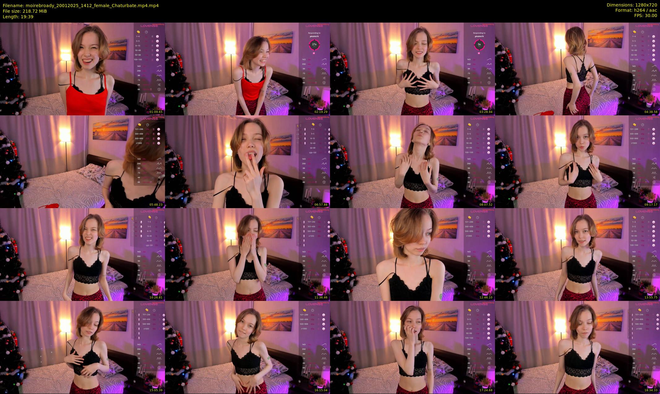 moirebroady — 20 minute Chaturbate female cam show recording, 720p, Jan 20, 2025
