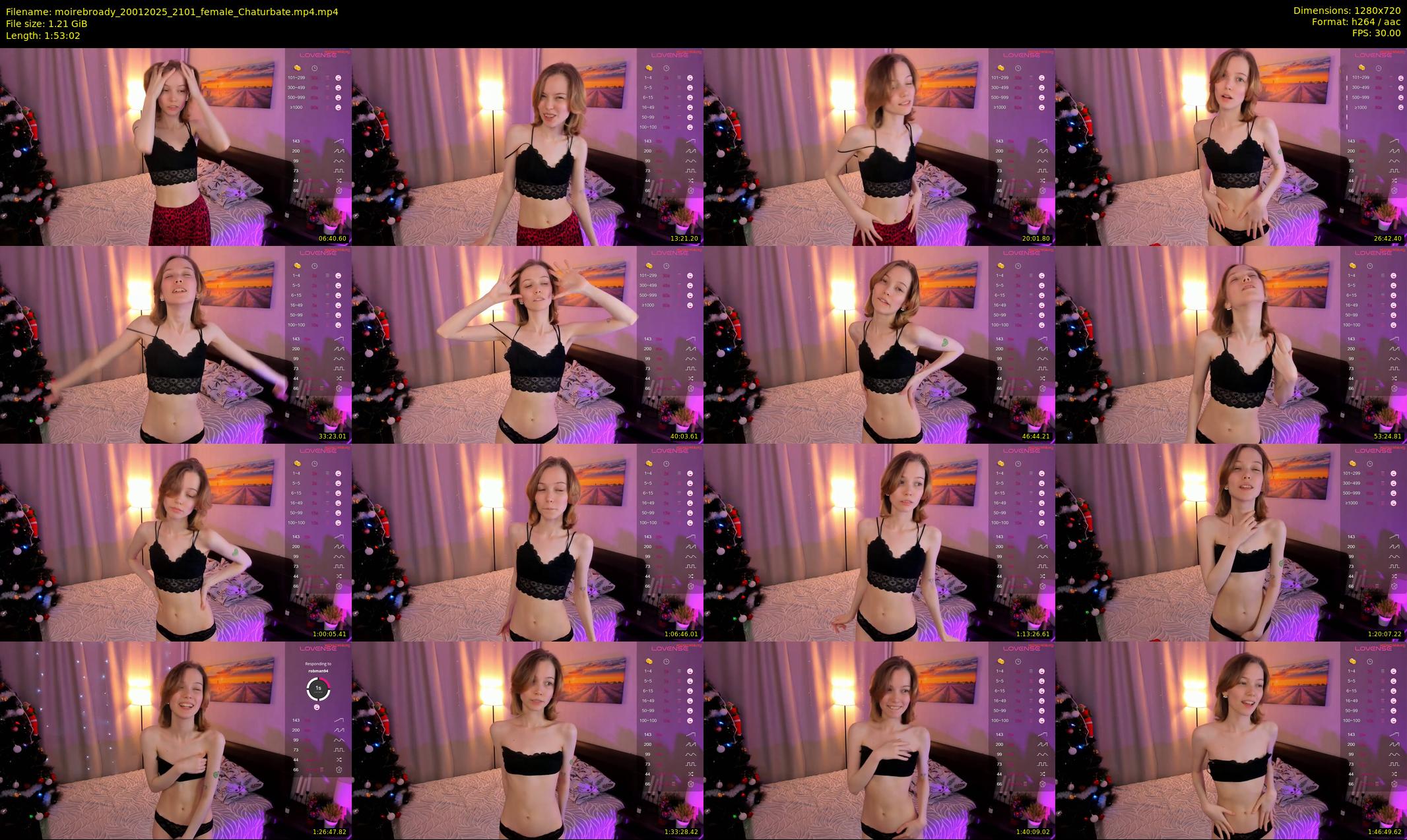 moirebroady — 114 minute Chaturbate female cam show recording, 720p, Jan 20, 2025