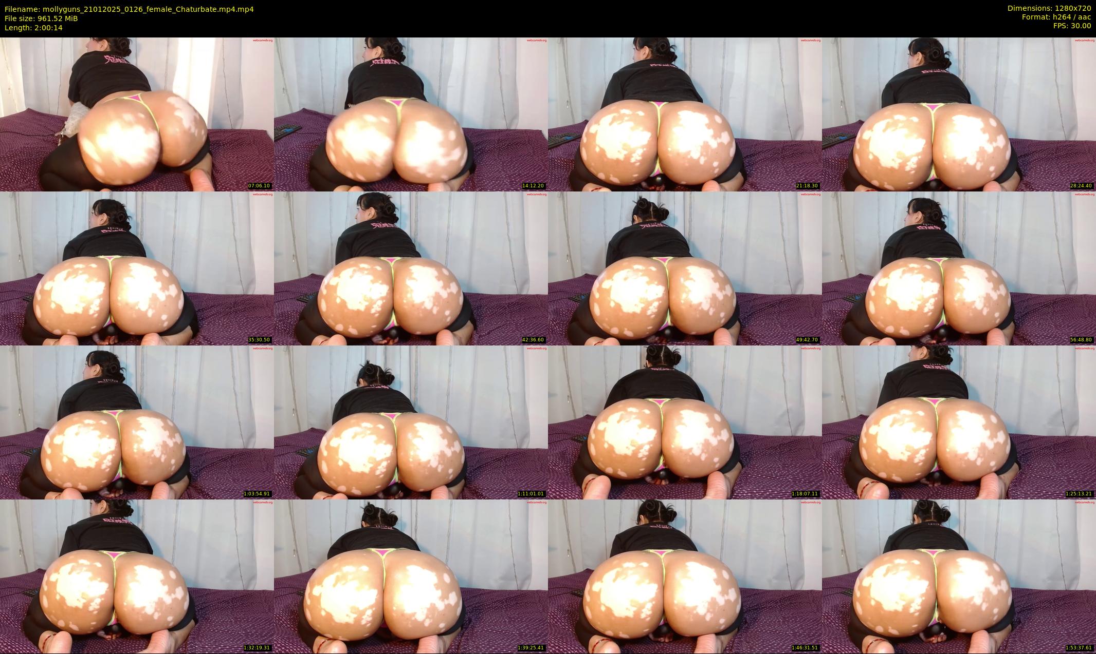 mollyguns — 121 minute Chaturbate female cam show recording, 720p, Jan 21, 2025