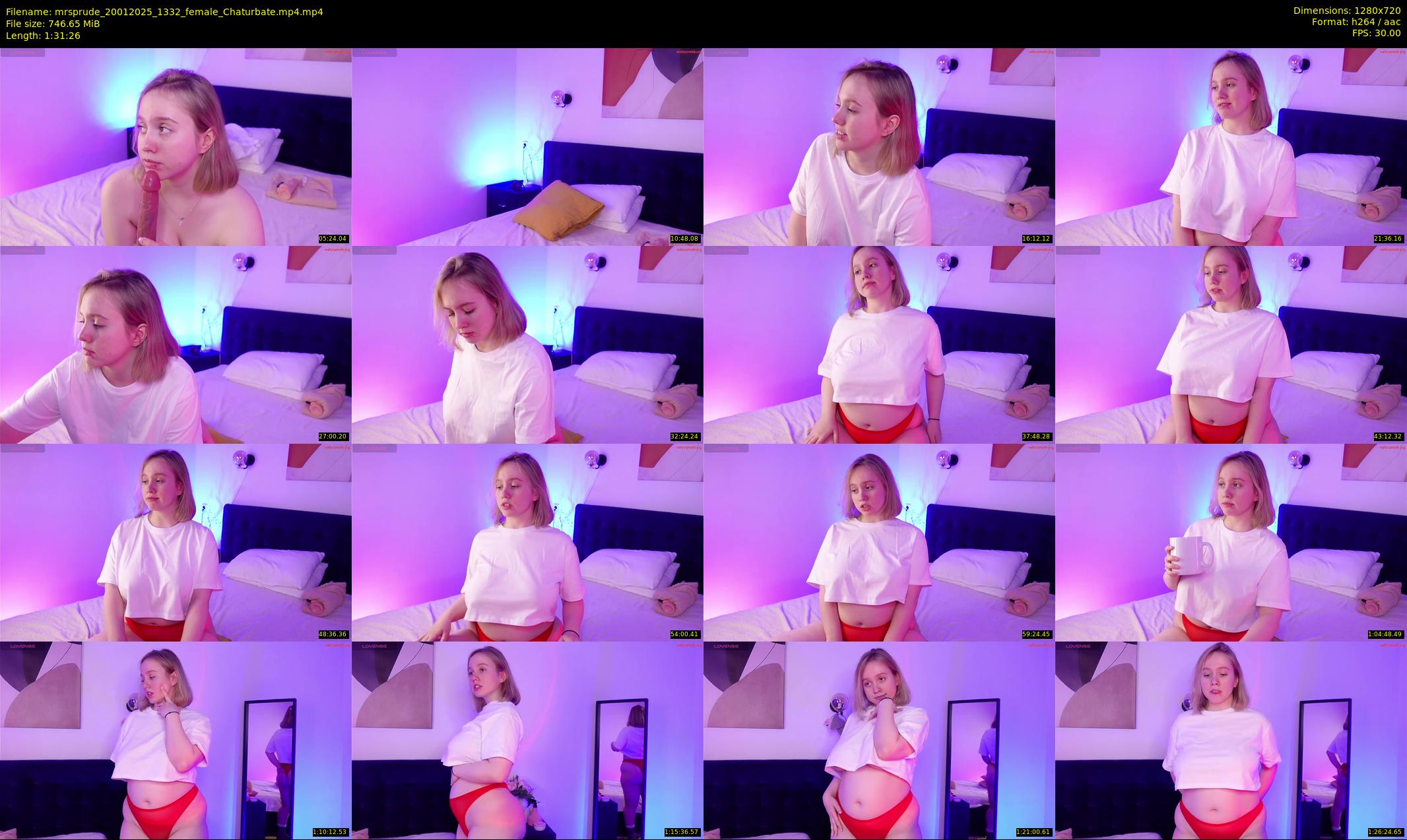 mrsprude — 92 minute Chaturbate female cam show recording, 720p, Jan 20, 2025