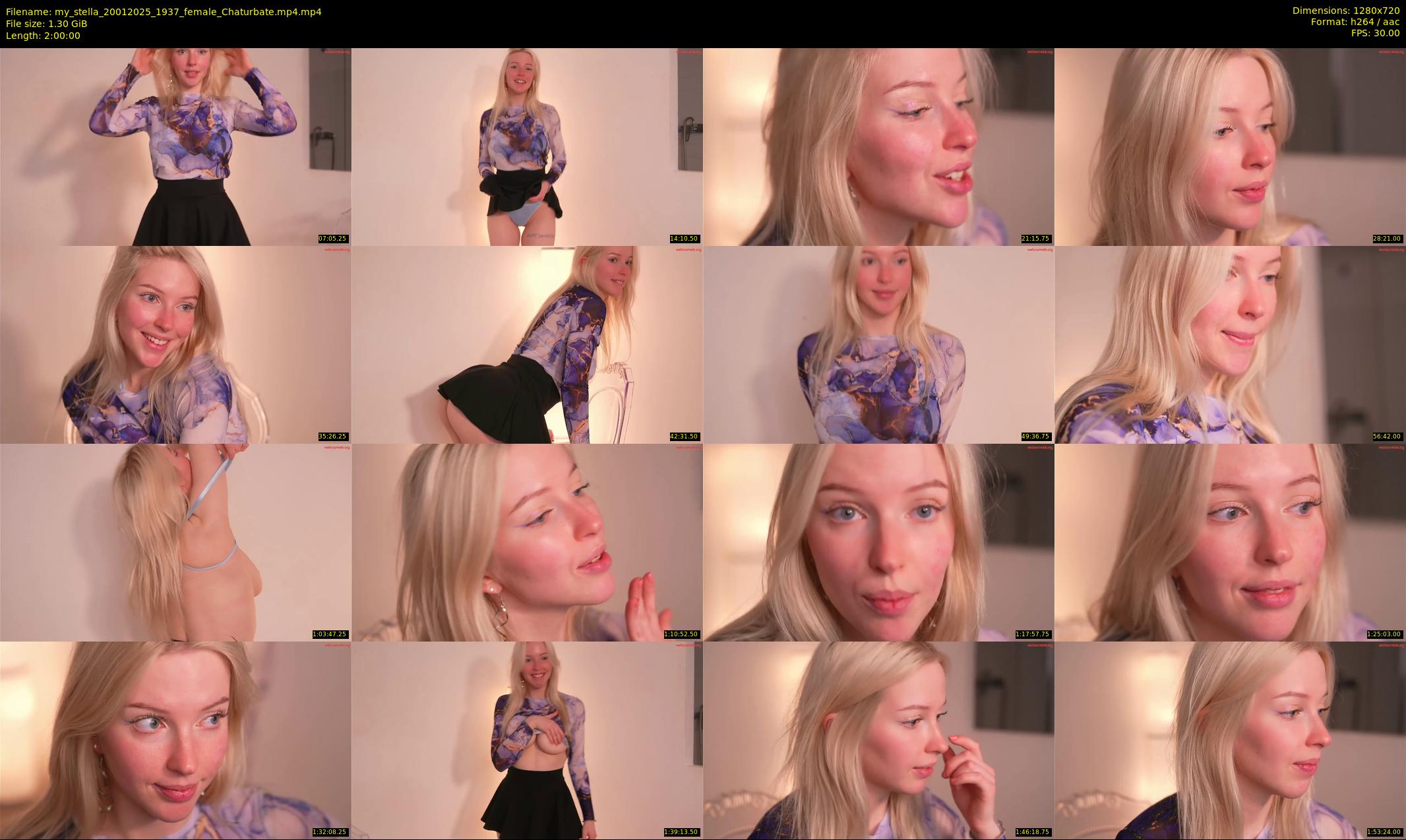 my_stella — 120 minute Chaturbate female cam show recording, 720p, Jan 20, 2025
