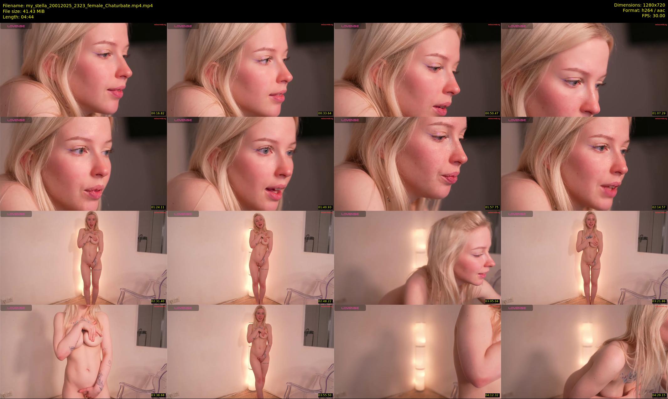 my_stella — 5 minute Chaturbate female cam show recording, 720p, Jan 20, 2025