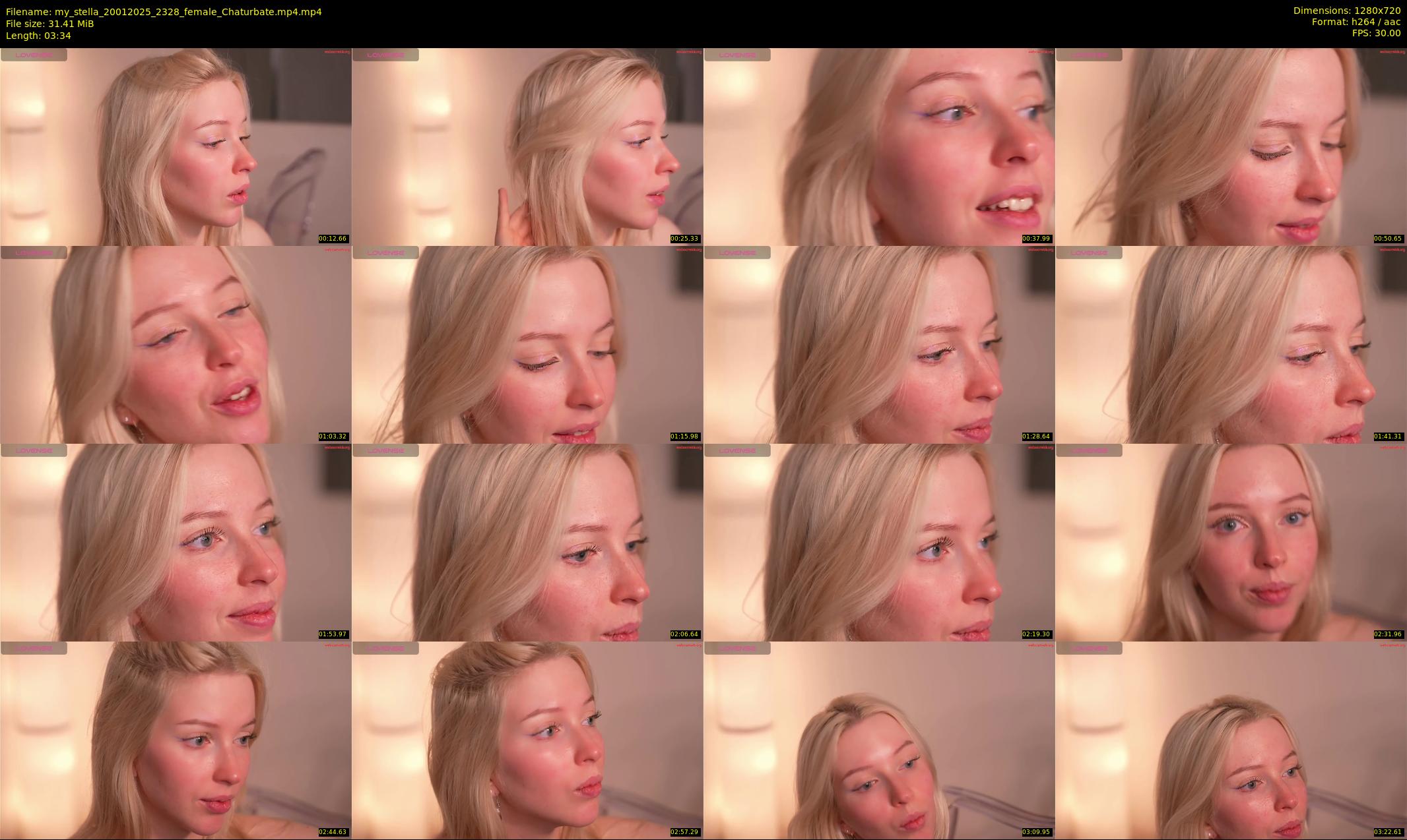 my_stella — 4 minute Chaturbate female cam show recording, 720p, Jan 20, 2025