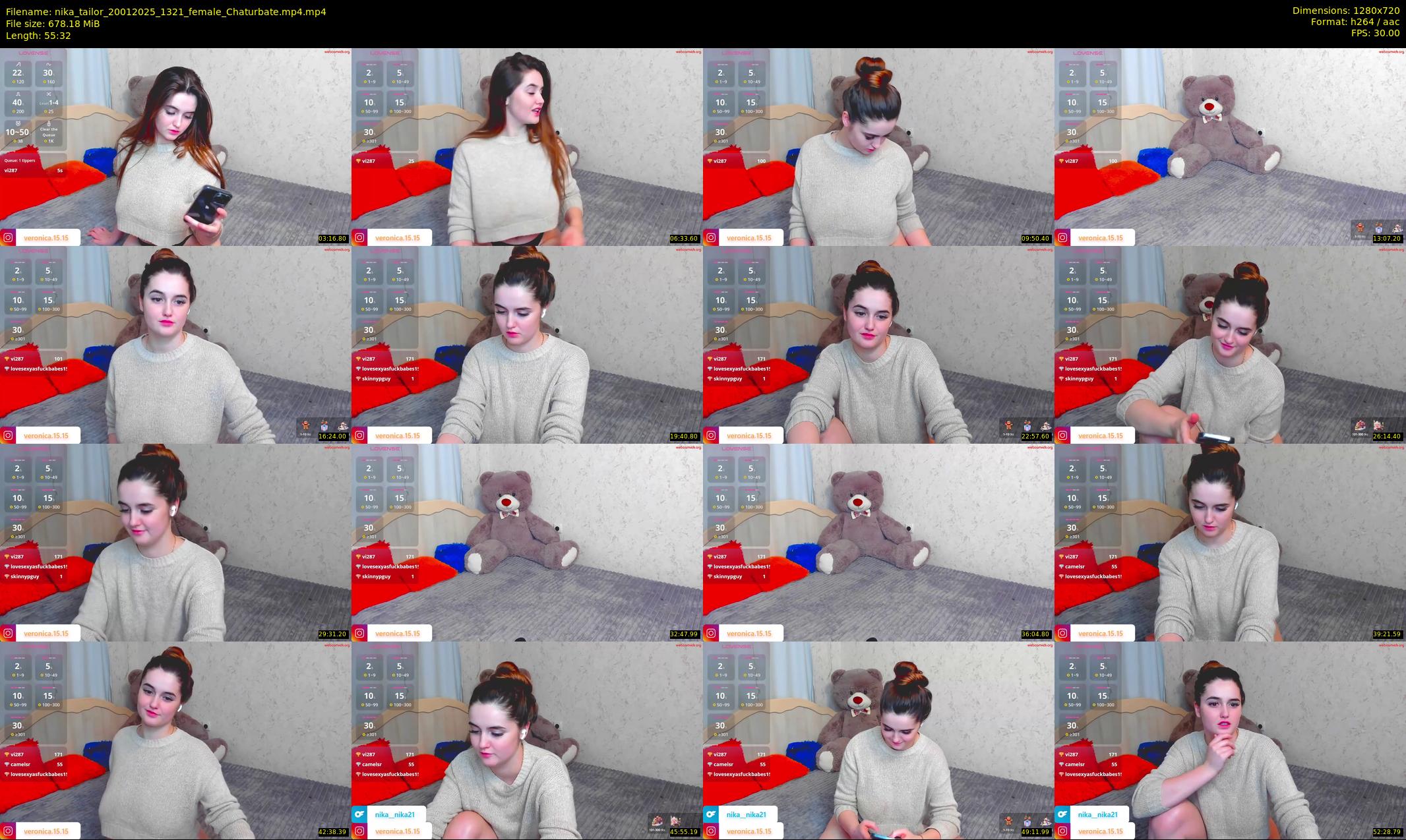 nika_tailor — 56 minute Chaturbate female cam show recording, 720p, Jan 20, 2025