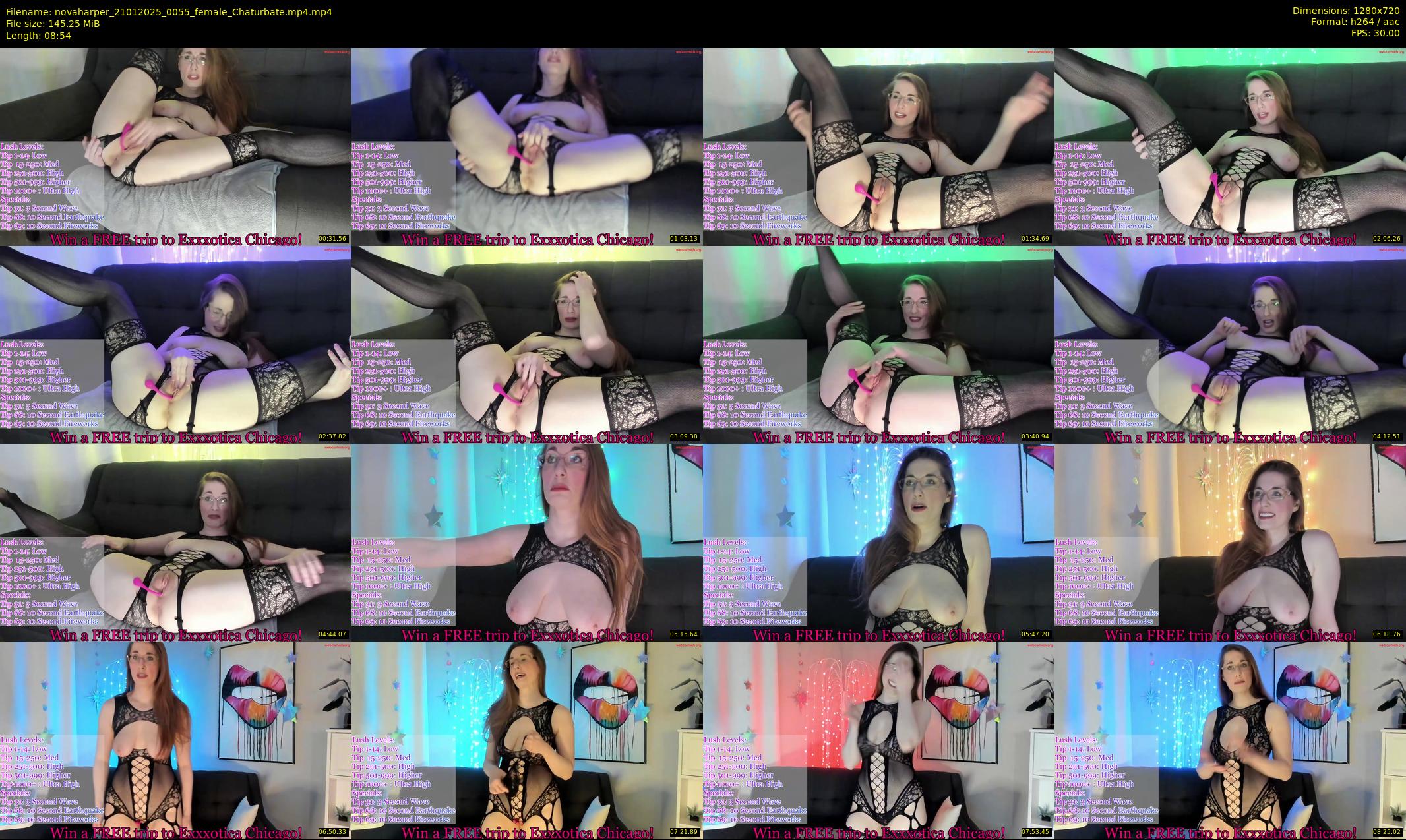 novaharper — 9 minute Chaturbate female cam show recording, 720p, Jan 21, 2025