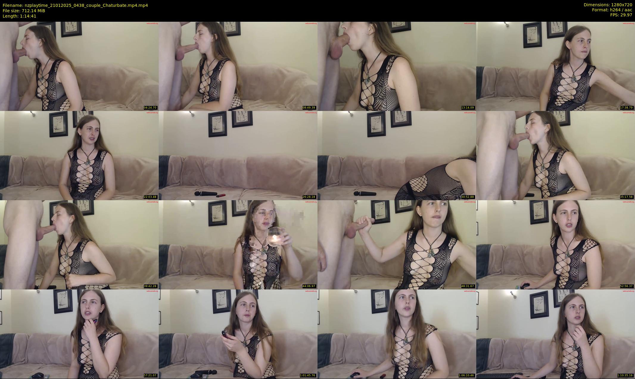 nzplaytime — 75 minute Chaturbate couple cam show recording, 720p, Jan 21, 2025