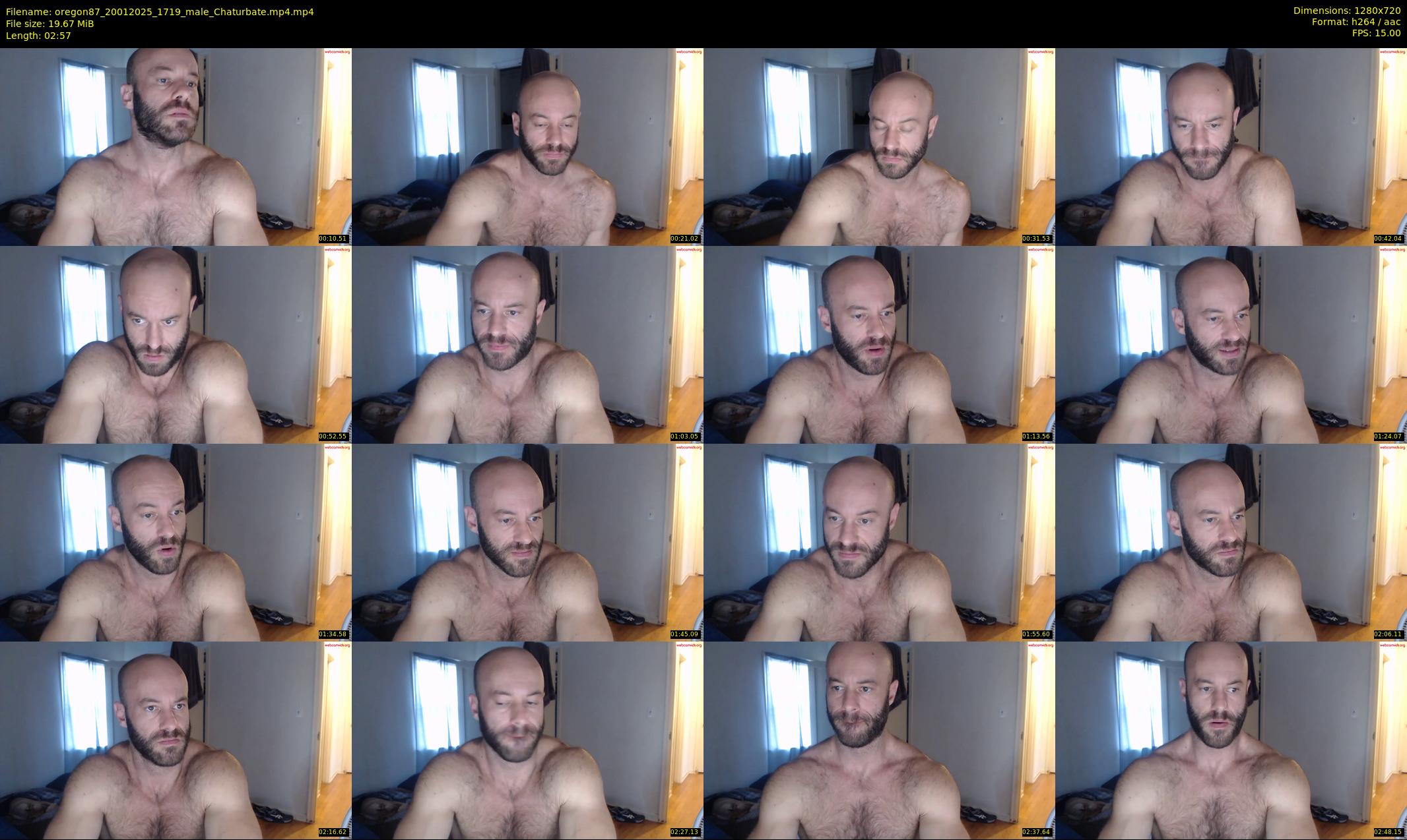 oregon87 — 3 minute Chaturbate male cam show recording, 720p, Jan 20, 2025