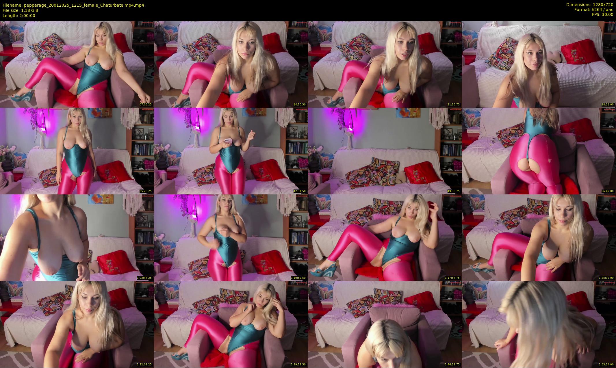 pepperage — 120 minute Chaturbate female cam show recording, 720p, Jan 20, 2025