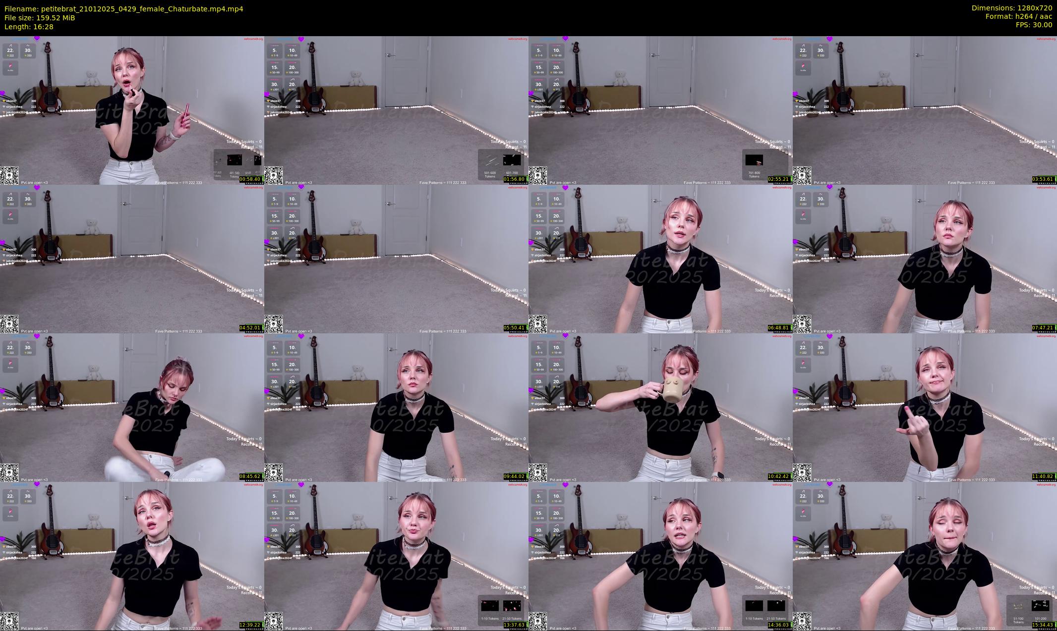 petitebrat — 17 minute Chaturbate female cam show recording, 720p, Jan 21, 2025