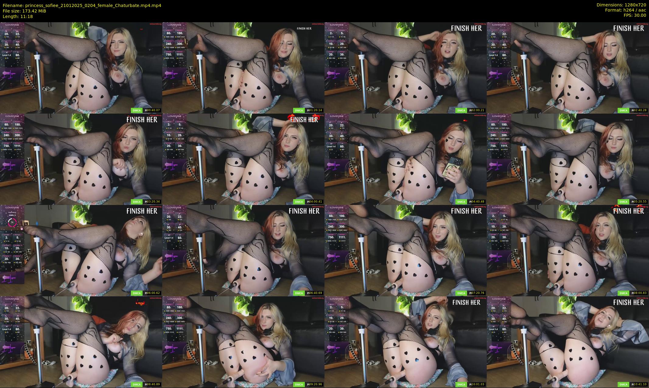 princess_sofiee — 12 minute Chaturbate female cam show recording, 720p, Jan 21, 2025