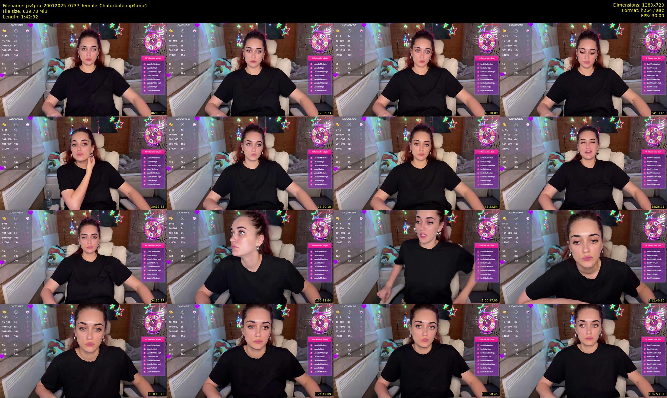 ps4pro — 103 minute Chaturbate female cam show recording, 720p, Jan 20, 2025