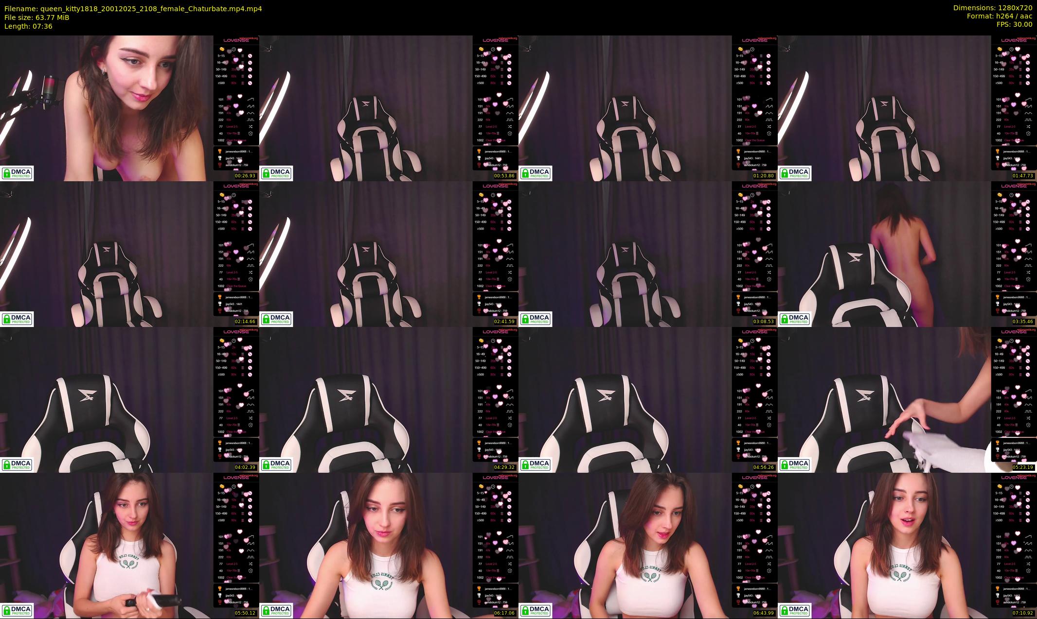 queen_kitty1818 — 8 minute Chaturbate female cam show recording, 720p, Jan 20, 2025