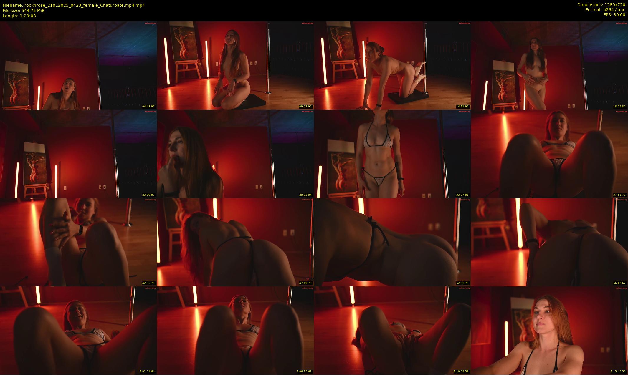 rocknrose — 81 minute Chaturbate female cam show recording, 720p, Jan 21, 2025