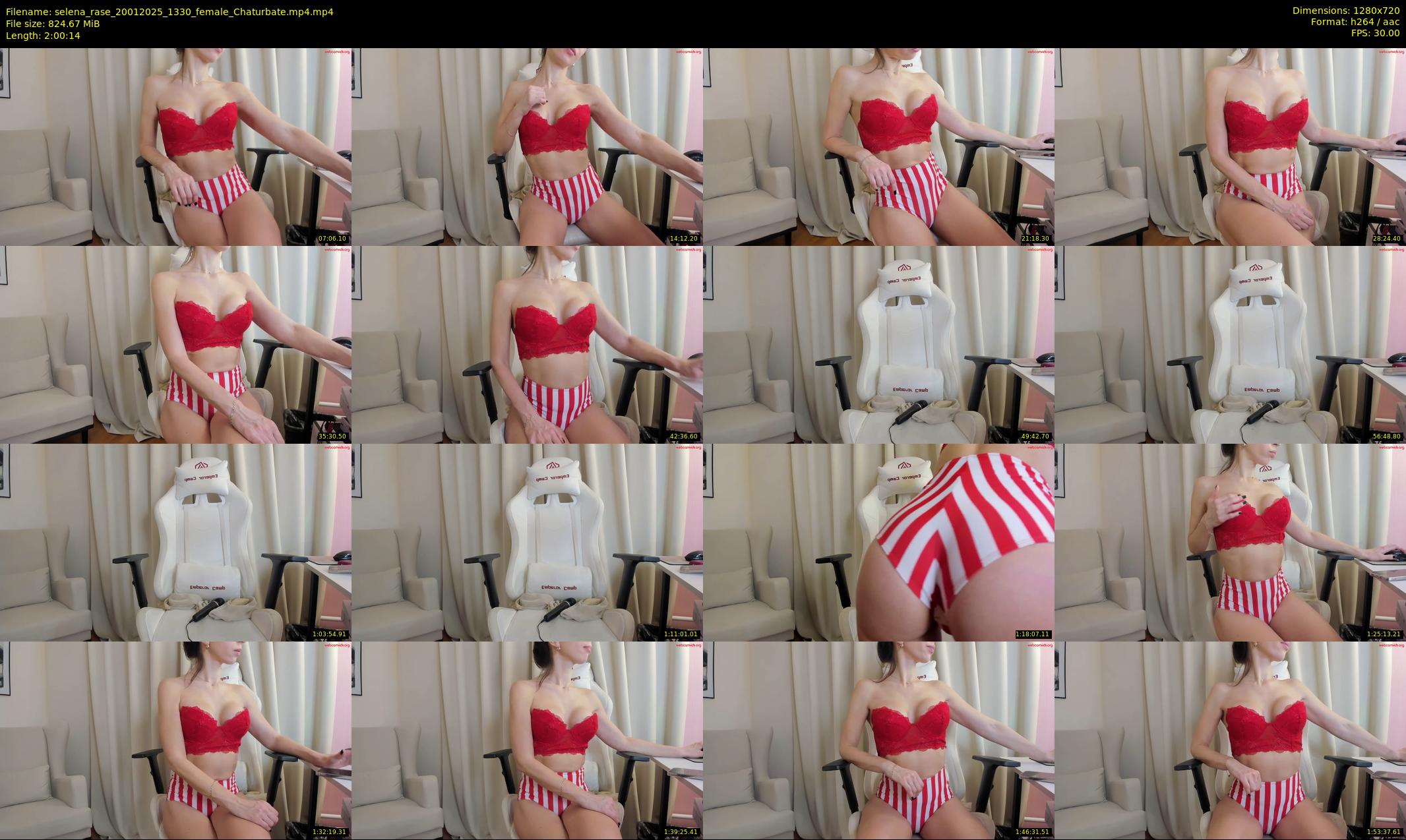 selena_rase — 121 minute Chaturbate female cam show recording, 720p, Jan 20, 2025