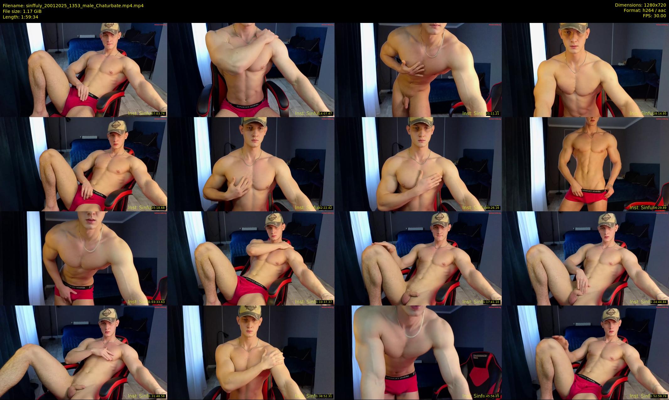 sinffuly — 120 minute Chaturbate male cam show recording, 720p, Jan 20, 2025