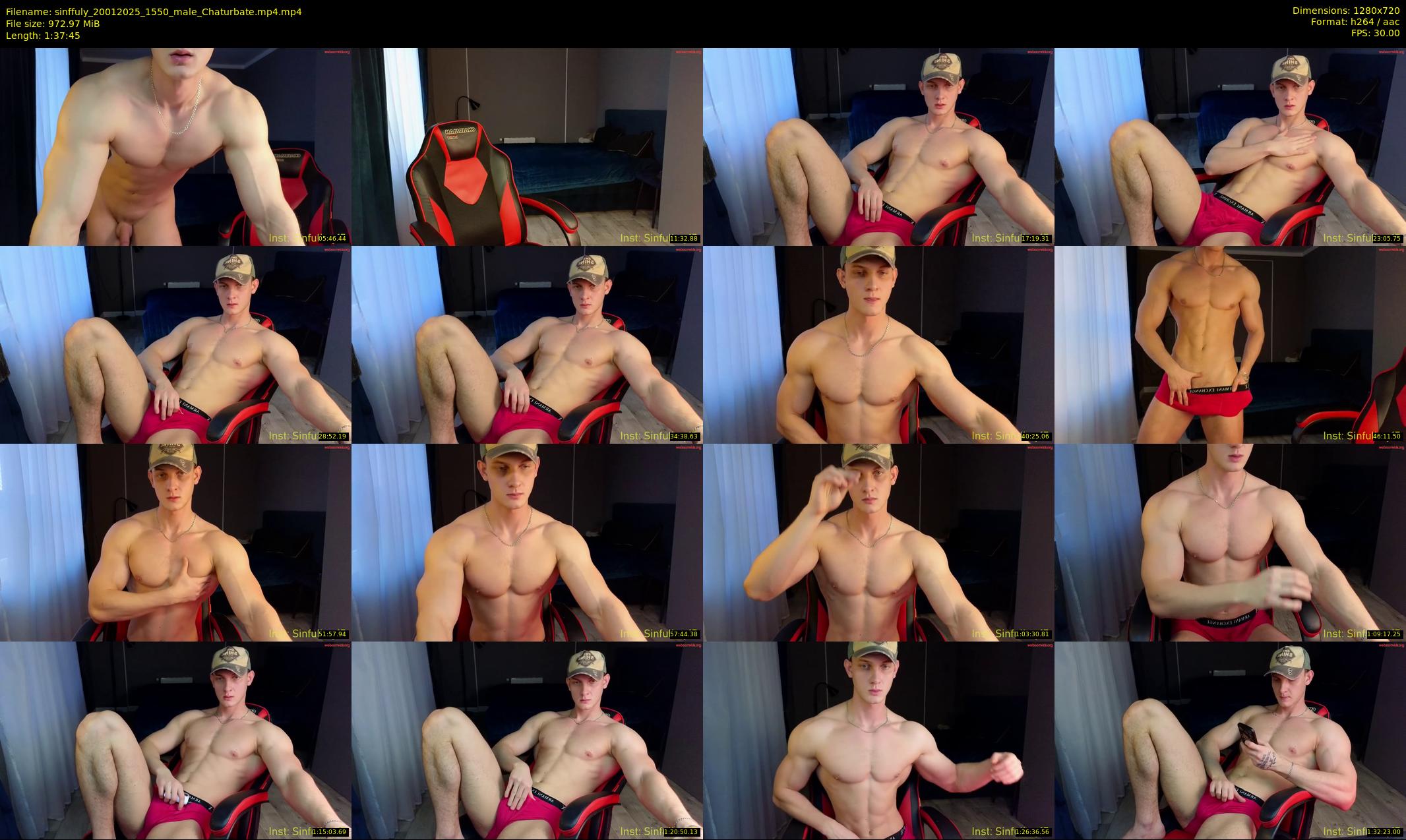 sinffuly — 98 minute Chaturbate male cam show recording, 720p, Jan 20, 2025