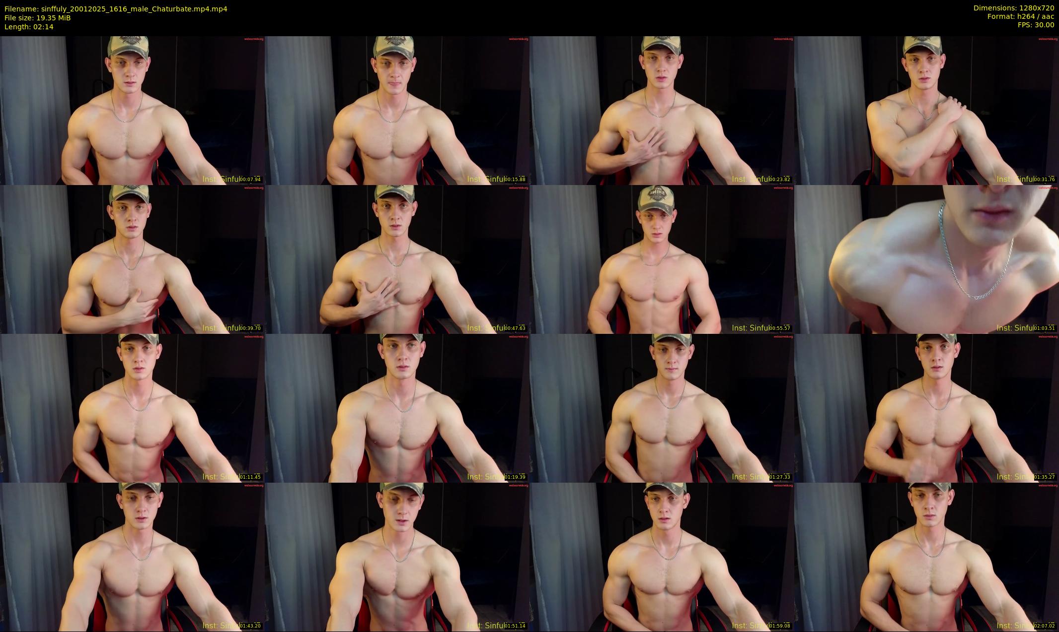 sinffuly — 3 minute Chaturbate male cam show recording, 720p, Jan 20, 2025