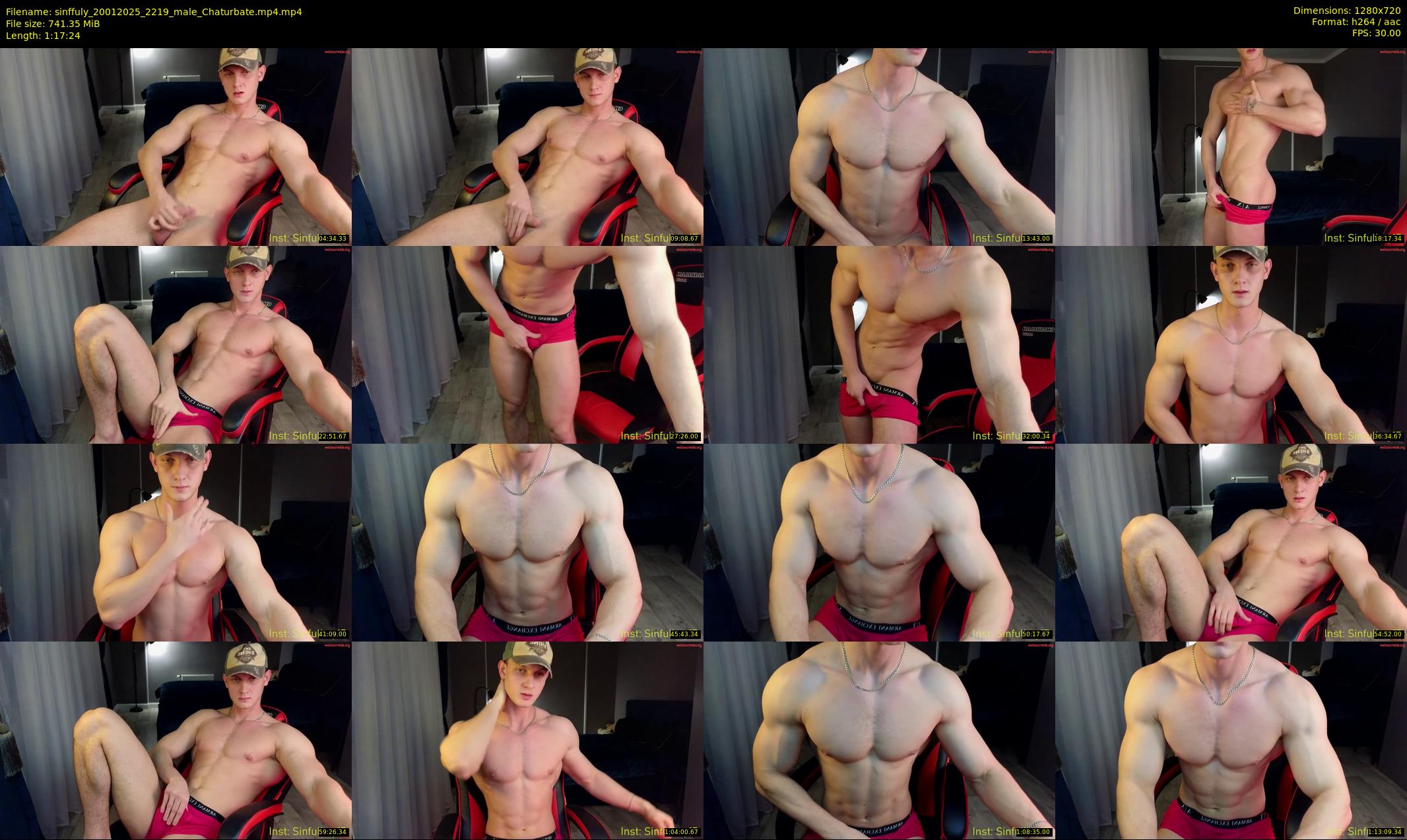 sinffuly — 78 minute Chaturbate male cam show recording, 720p, Jan 20, 2025