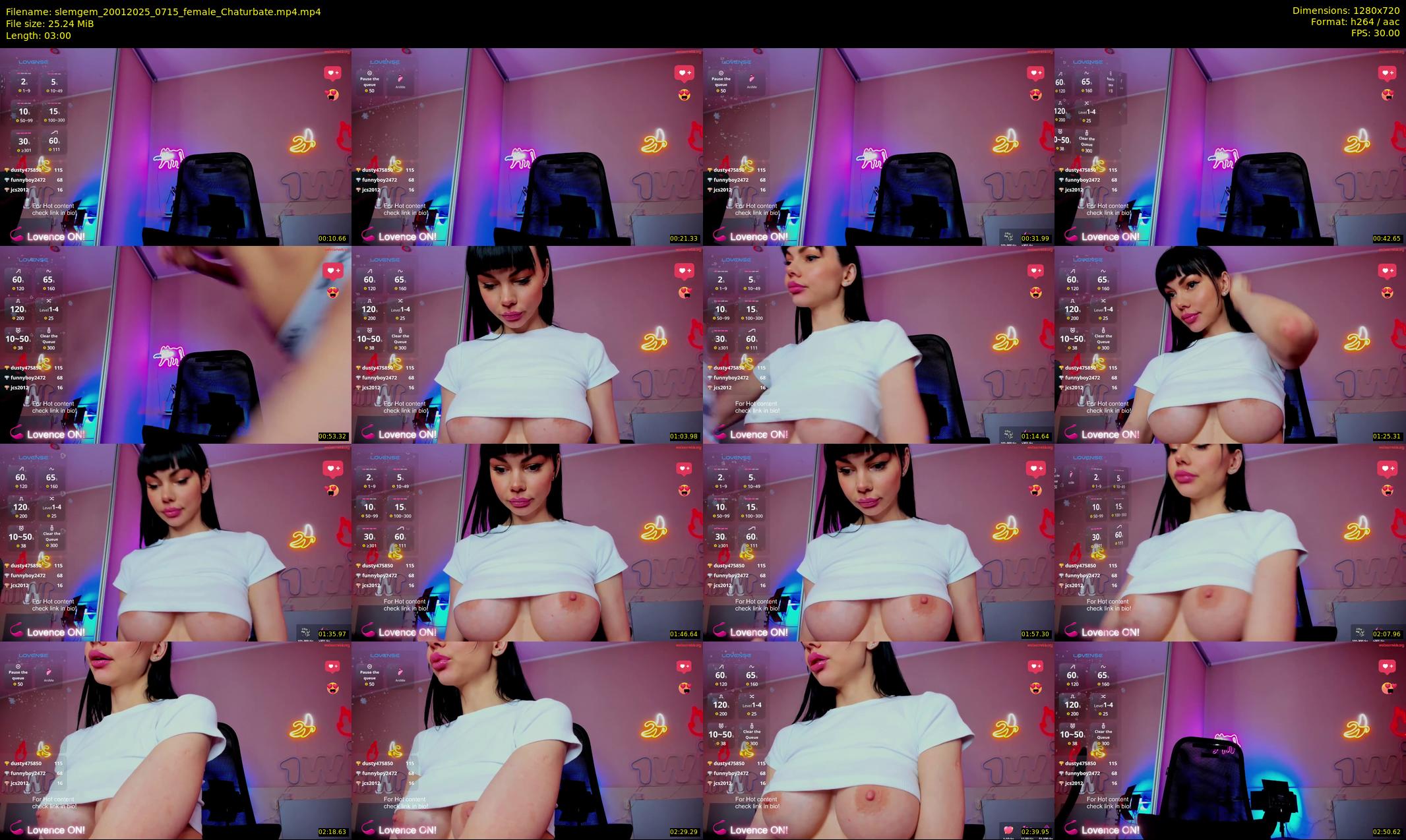 slemgem — 3 minute Chaturbate couple cam show recording, 720p, Jan 20, 2025