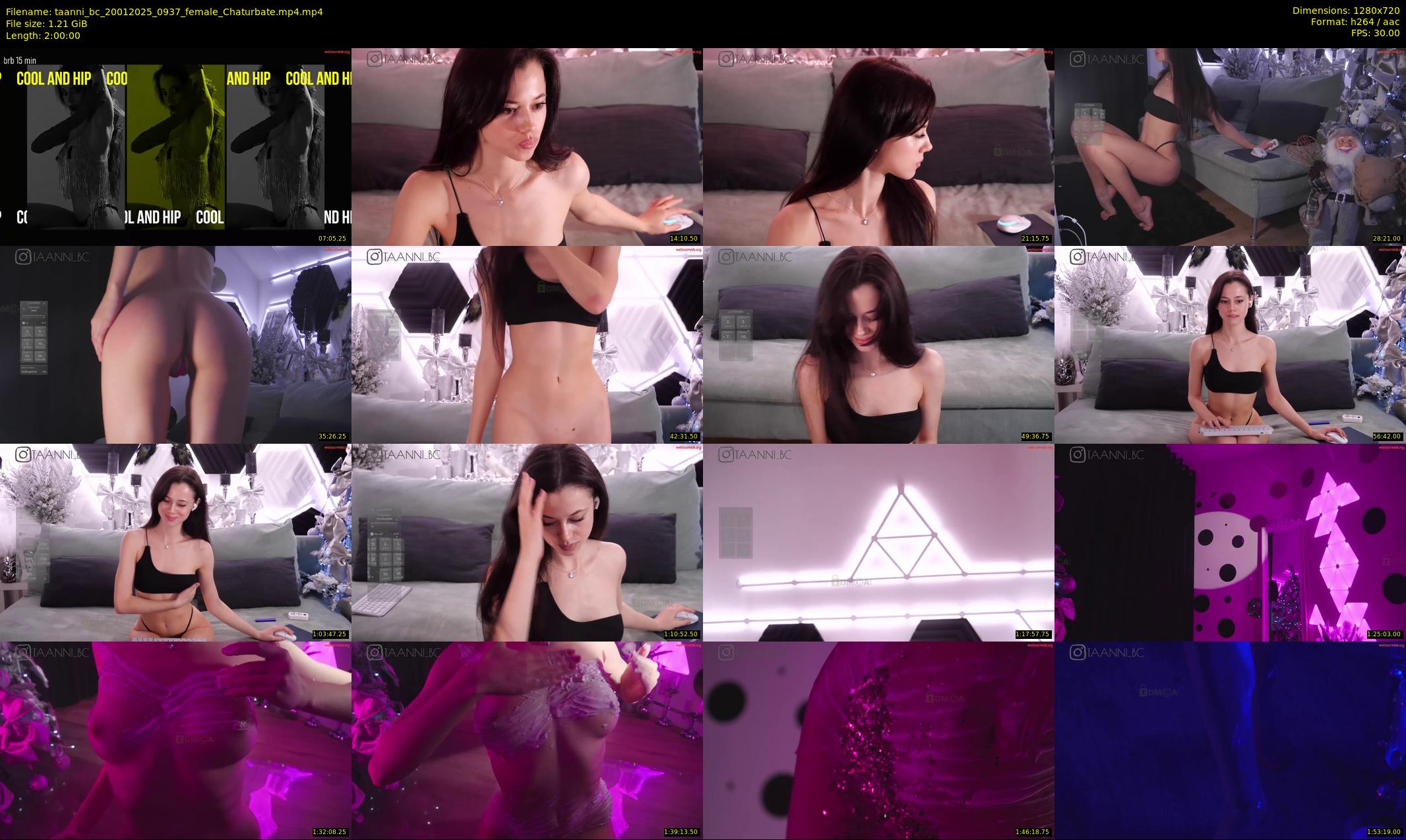 taanni_bc — 120 minute Chaturbate female cam show recording, 720p, Jan 20, 2025