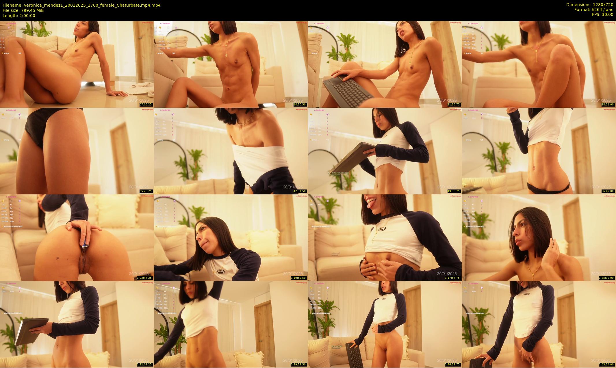 veronica_mendez1 — 120 minute Chaturbate female cam show recording, 720p, Jan 20, 2025
