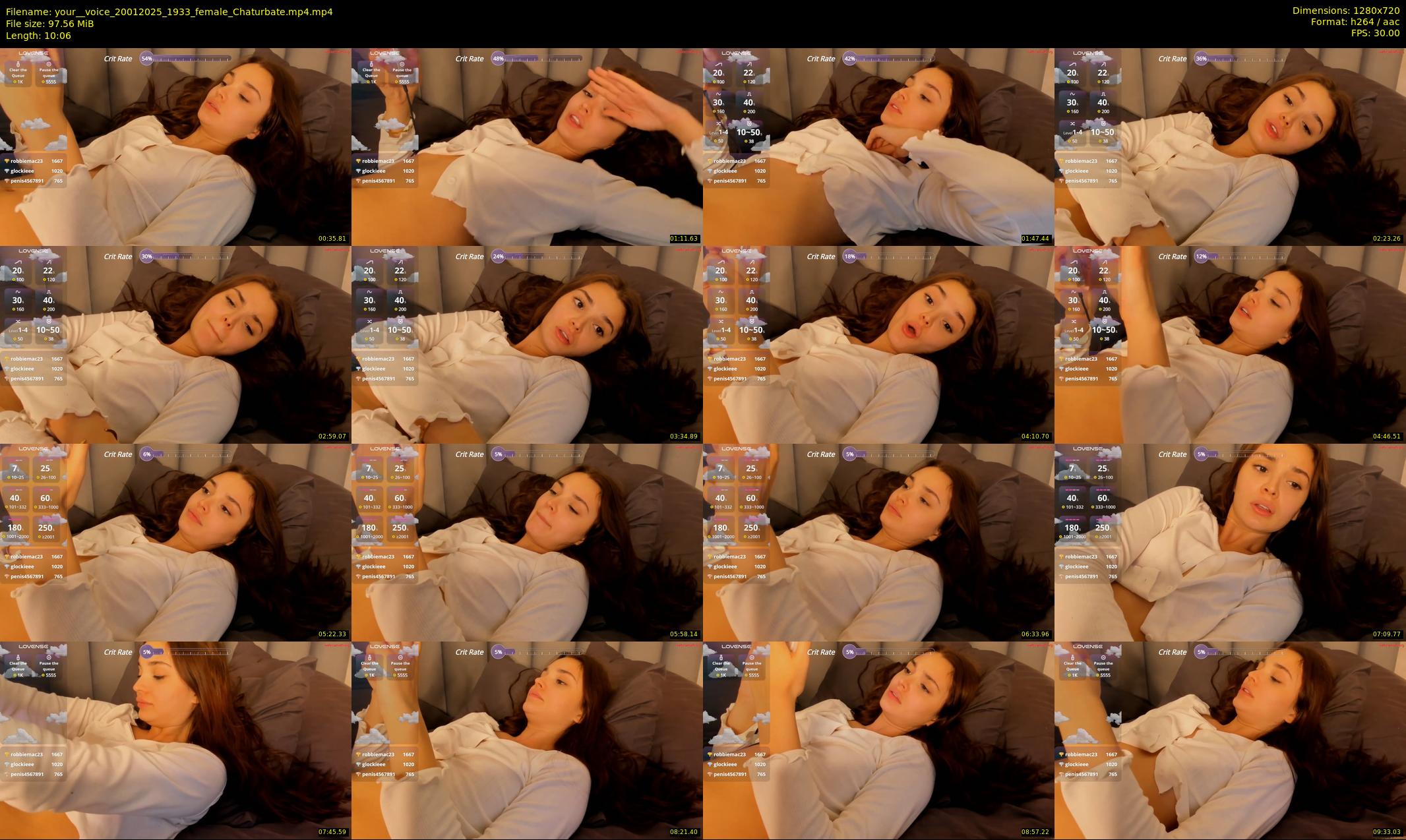 your__voice — 11 minute Chaturbate female cam show recording, 720p, Jan 20, 2025