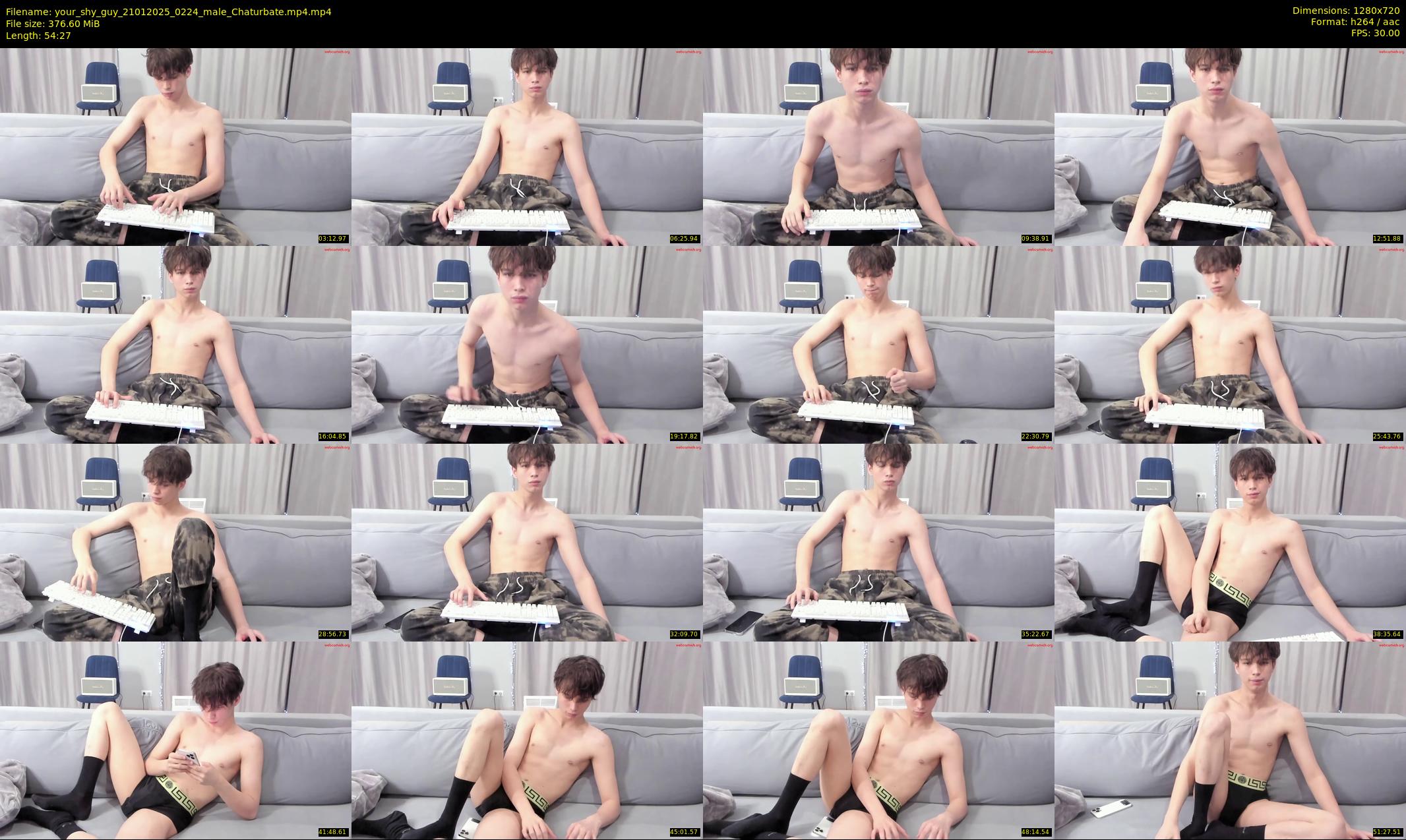 your_shy_guy — 55 minute Chaturbate male cam show recording, 720p, Jan 21, 2025