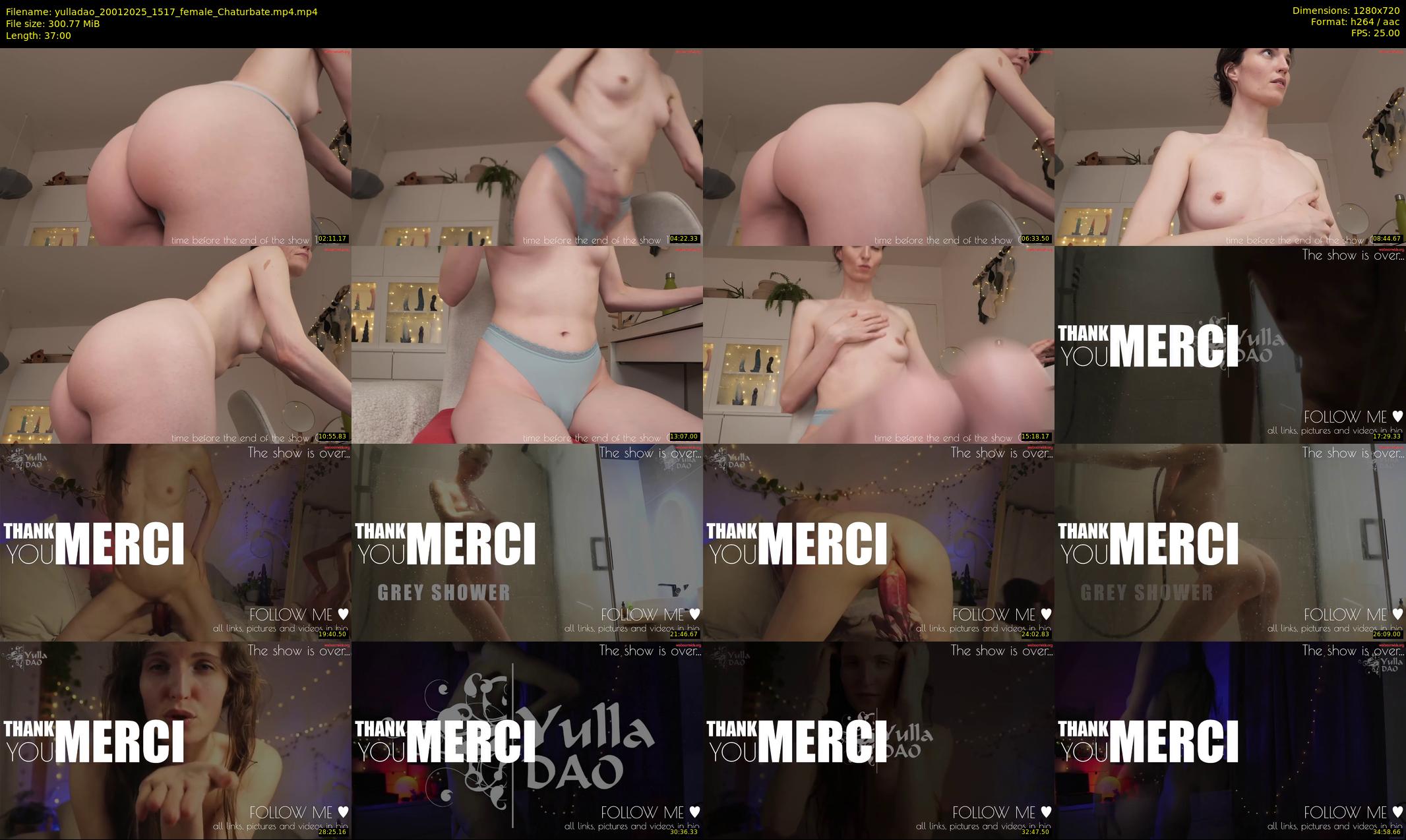 yulladao — 37 minute Chaturbate female cam show recording, 720p, Jan 20, 2025