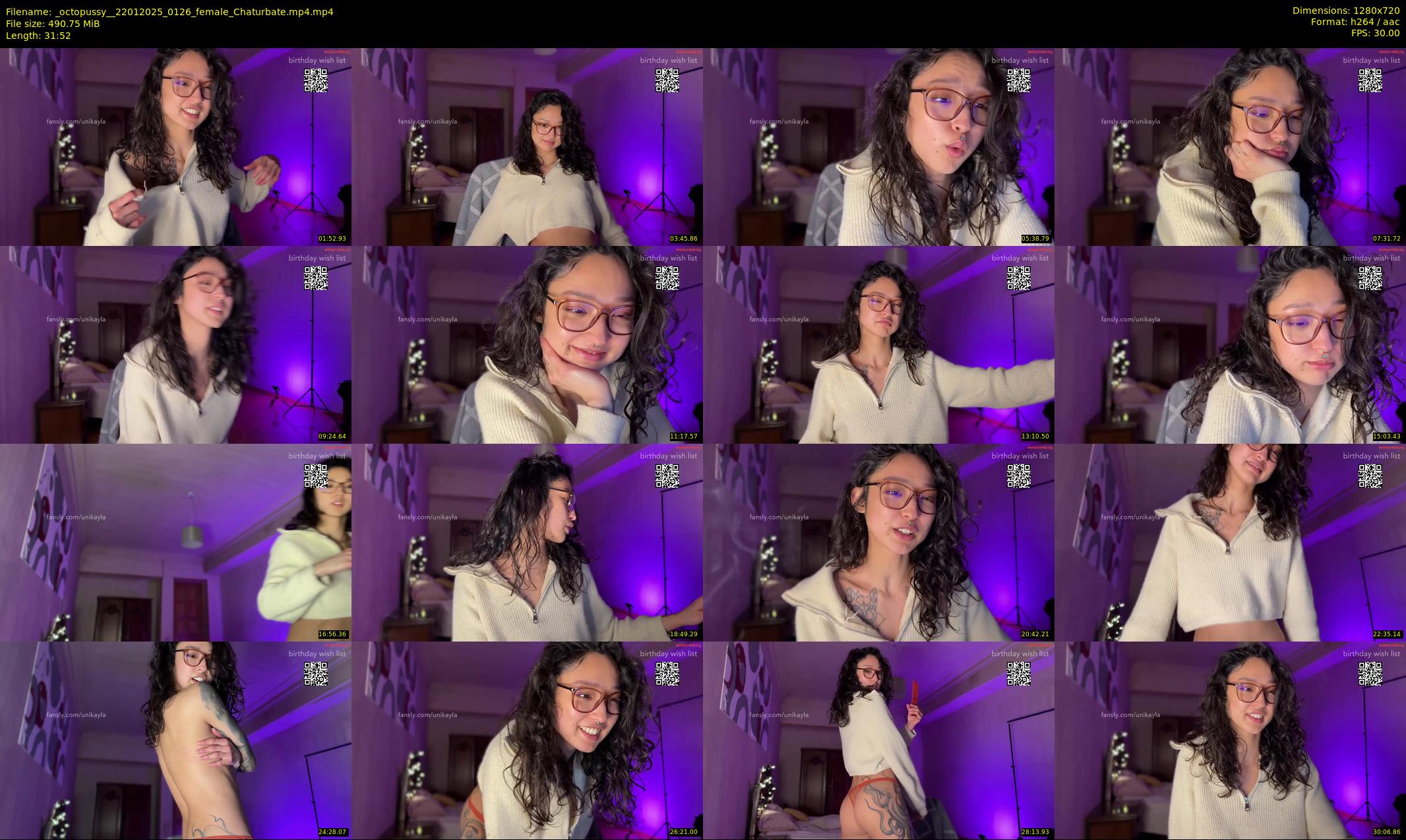 _octopussy_ — 32 minute Chaturbate female cam show recording, 720p, Jan 22, 2025