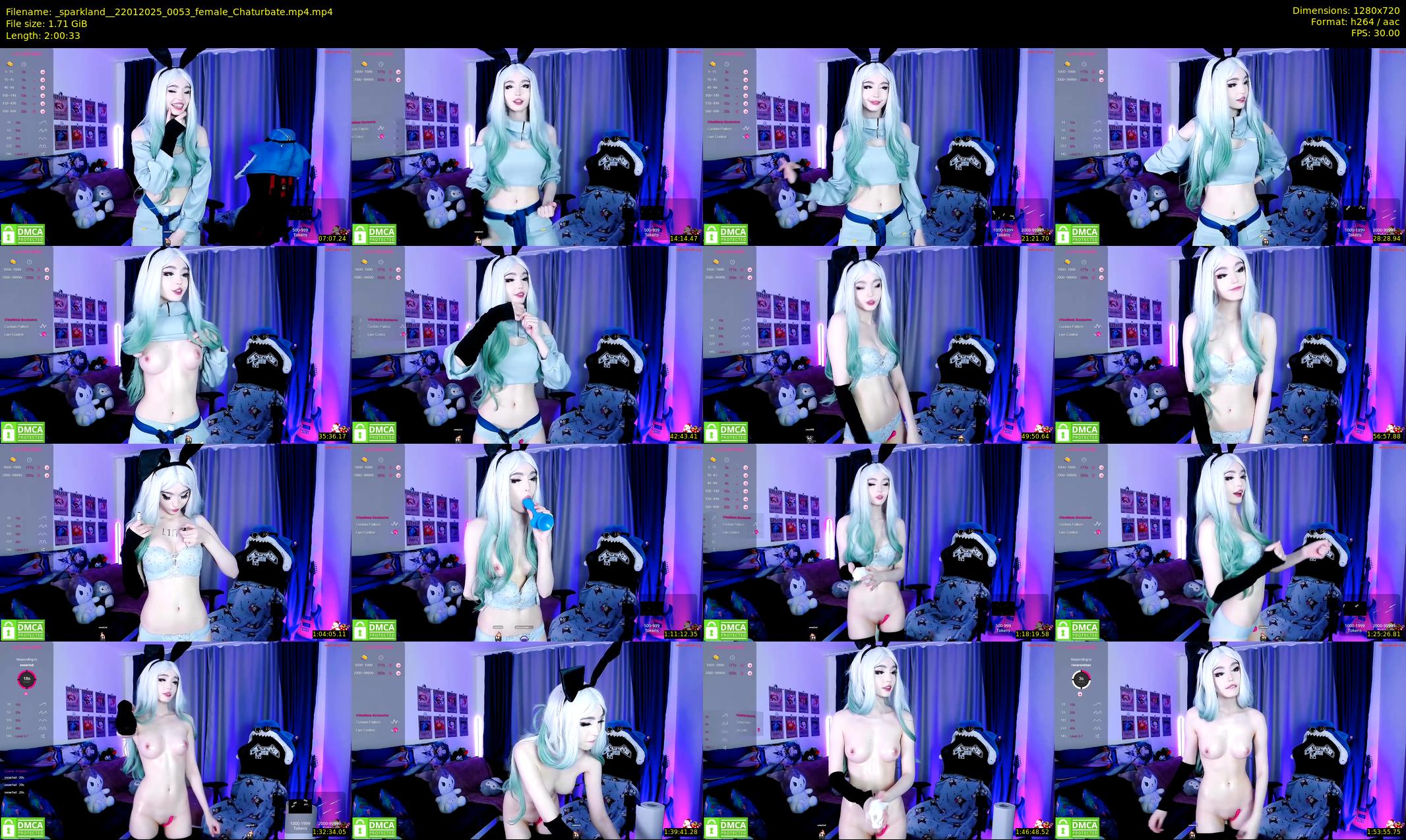 _sparkland_ — 121 minute Chaturbate female cam show recording, 720p, Jan 22, 2025