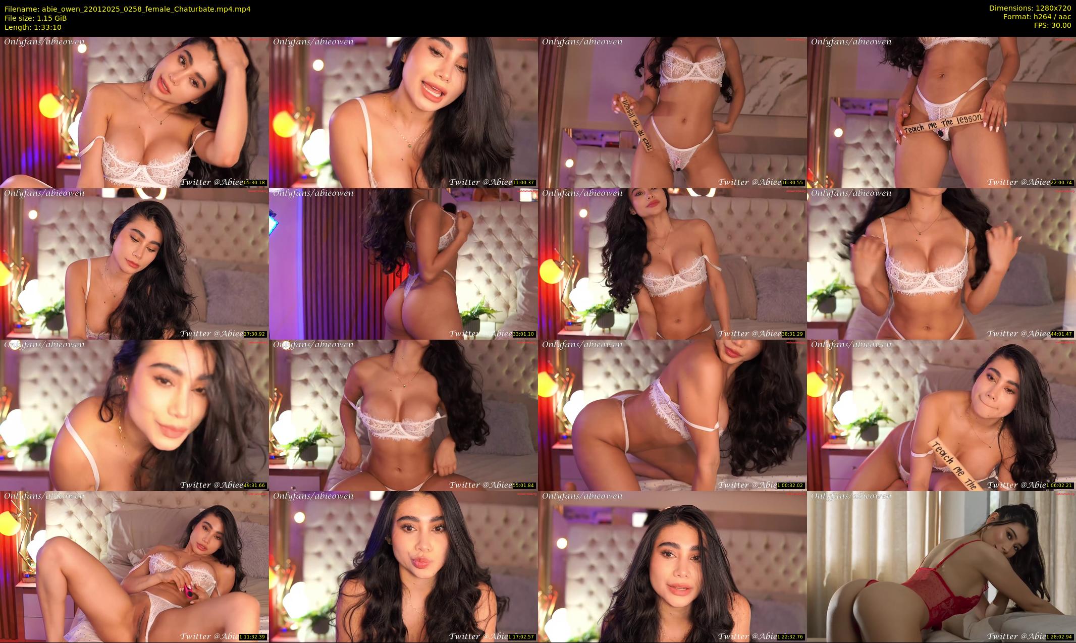 abie_owen — 94 minute Chaturbate female cam show recording, 720p, Jan 22, 2025