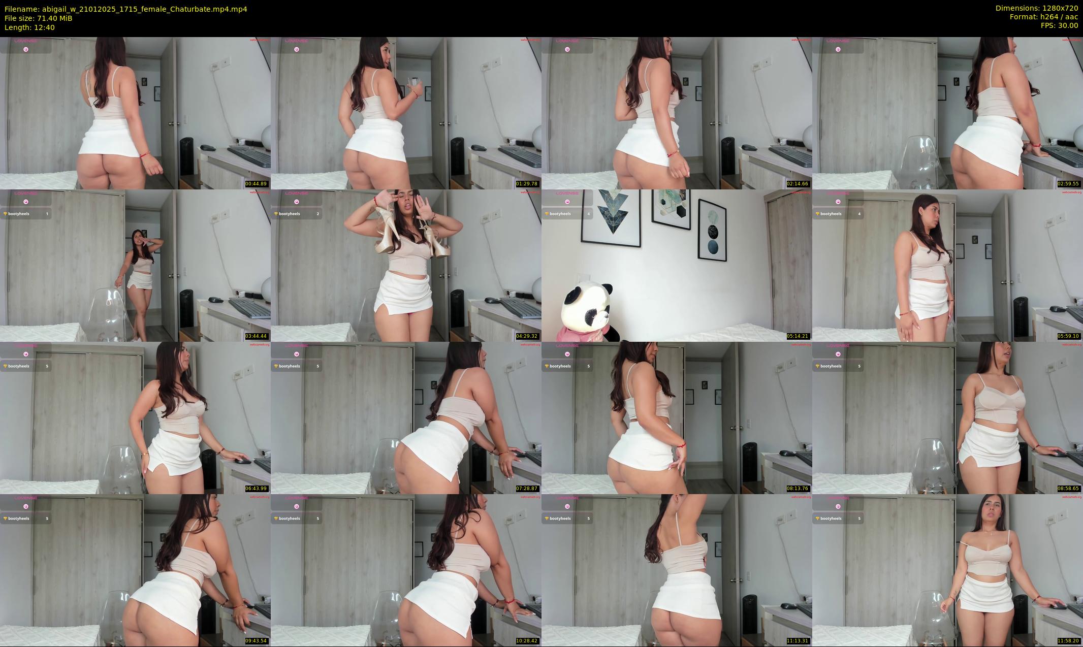 abigail_w — 13 minute Chaturbate female cam show recording, 720p, Jan 21, 2025