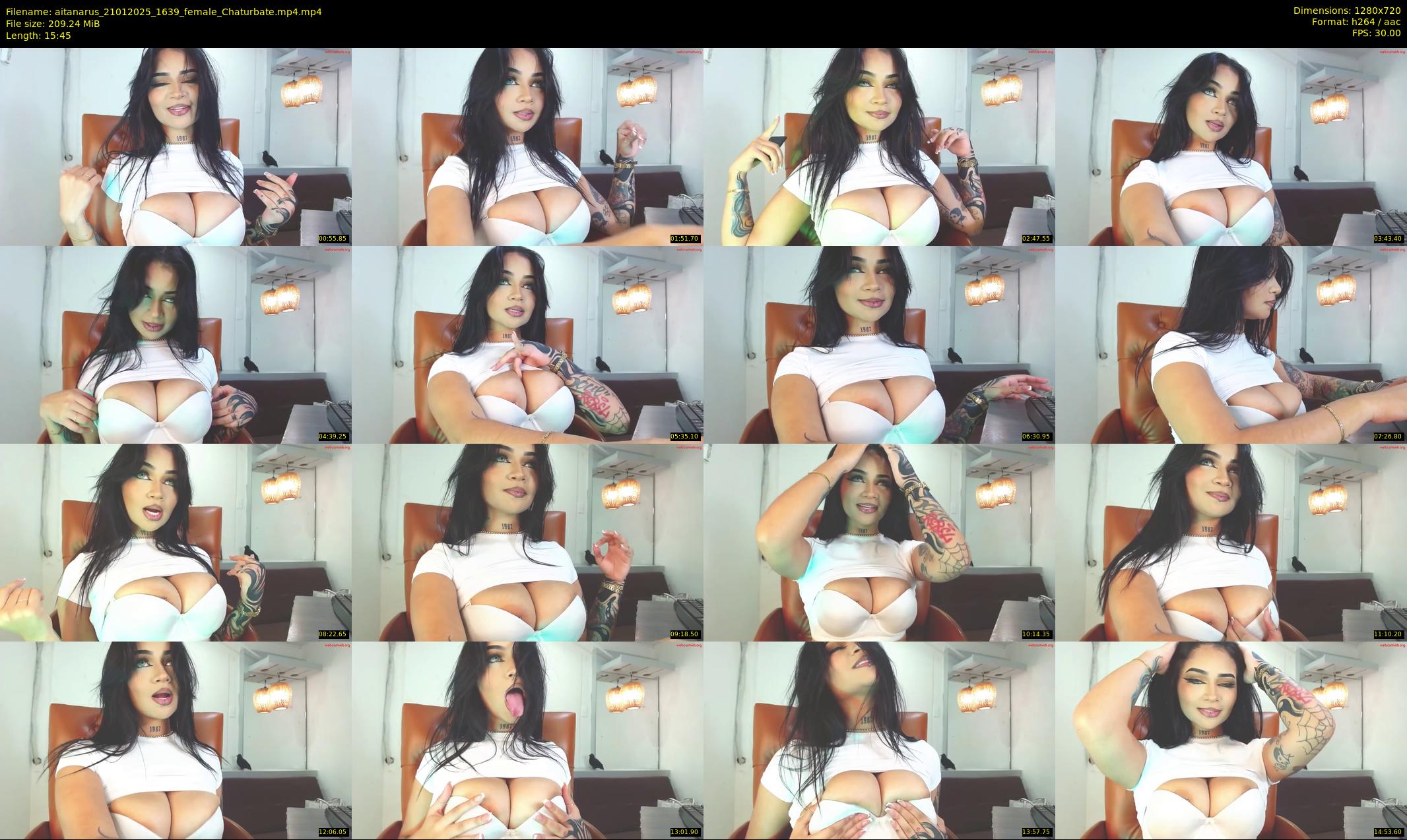 aitanarus — 16 minute Chaturbate female cam show recording, 720p, Jan 21, 2025