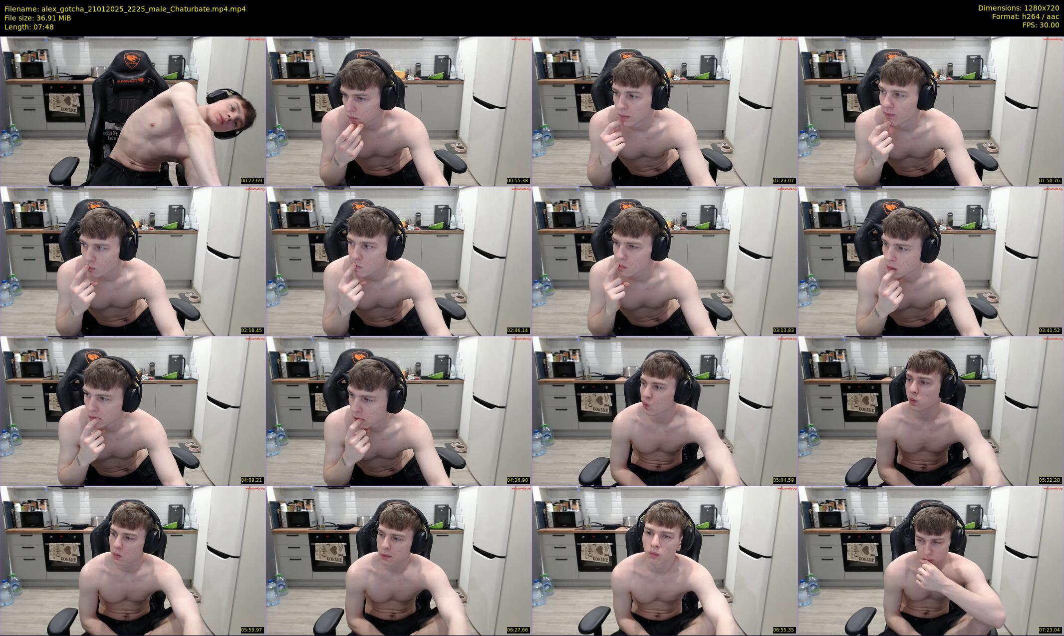 alex_gotcha — 8 minute Chaturbate male cam show recording, 720p, Jan 21, 2025