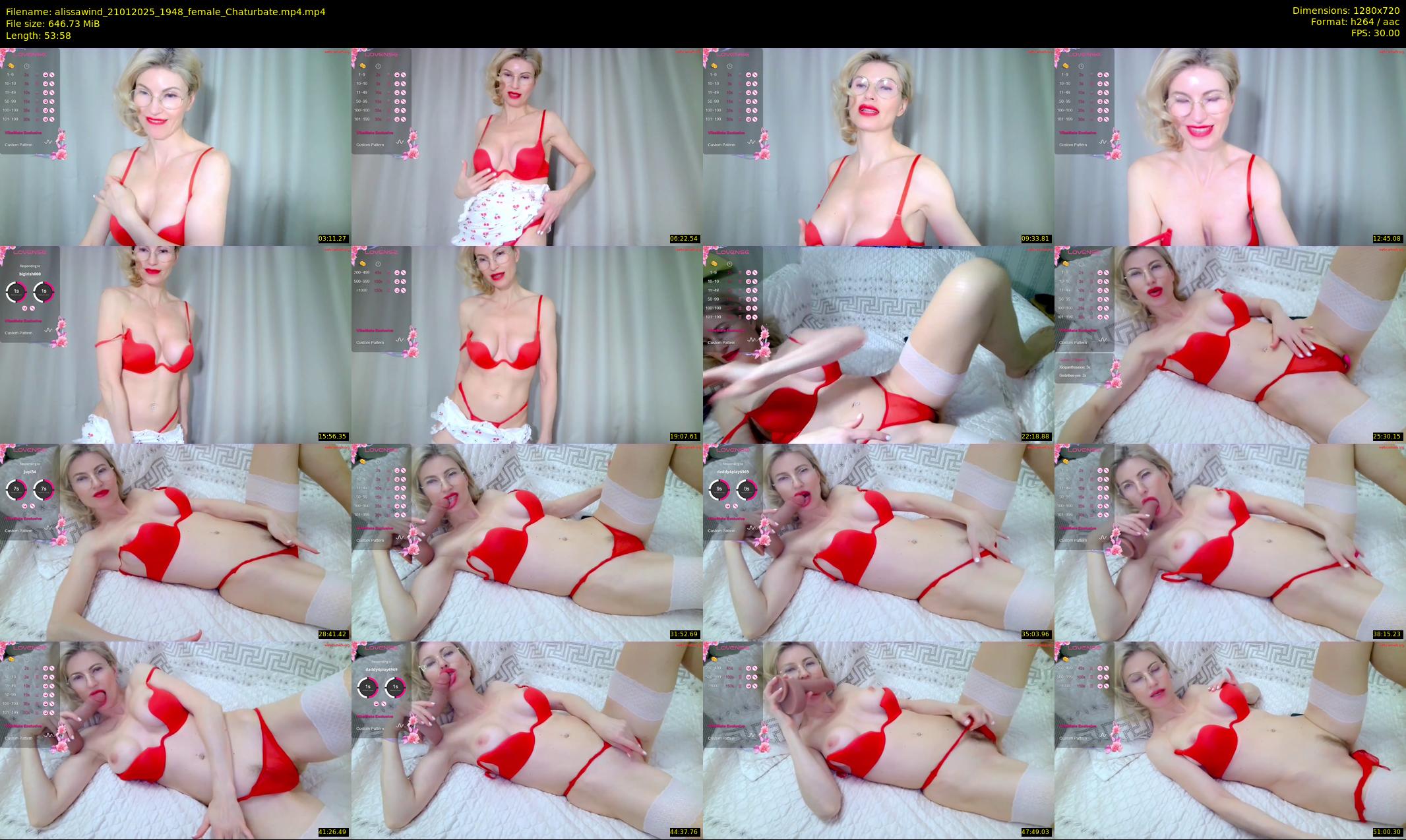 alissawind — 54 minute Chaturbate female cam show recording, 720p, Jan 21, 2025