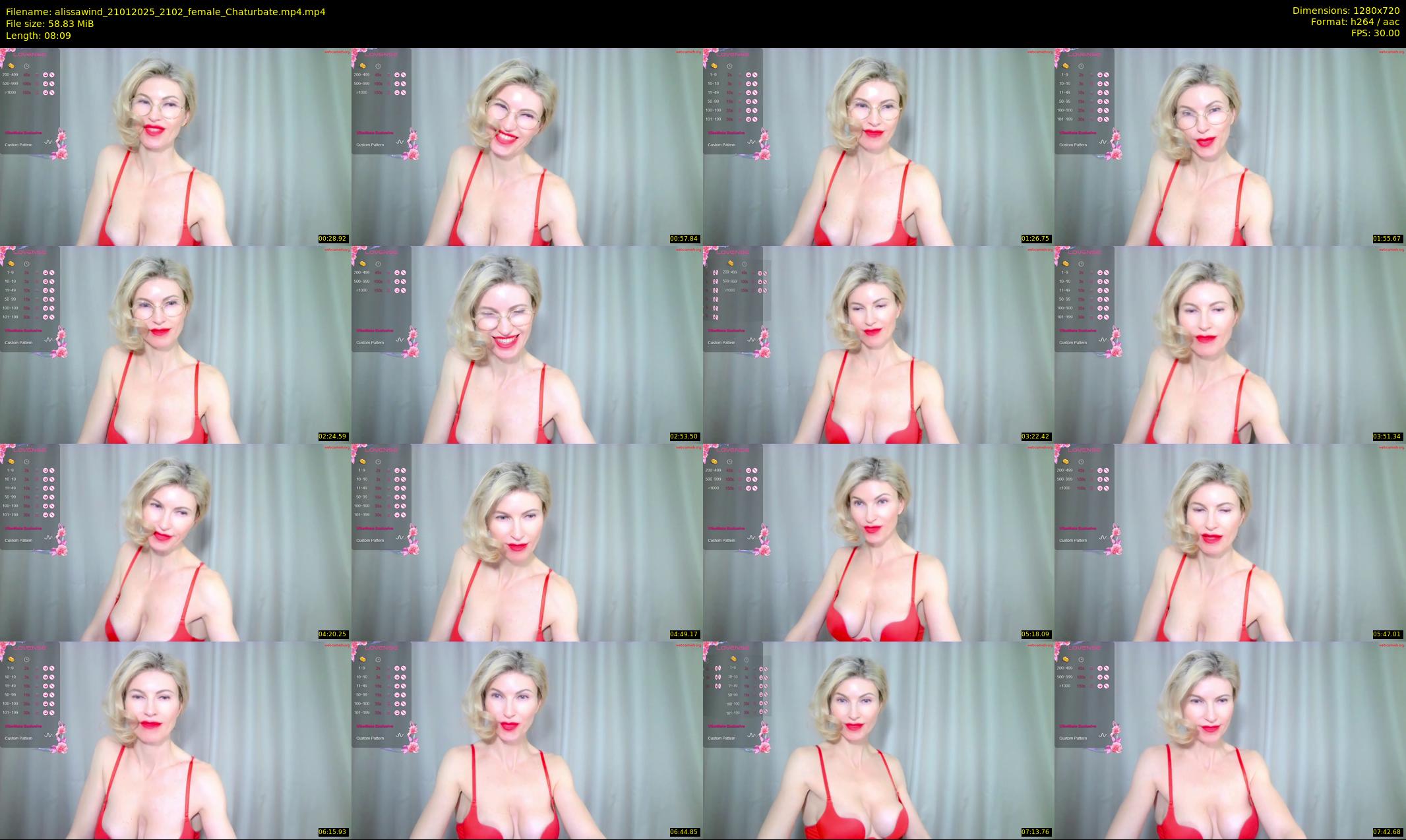 alissawind — 9 minute Chaturbate female cam show recording, 720p, Jan 21, 2025