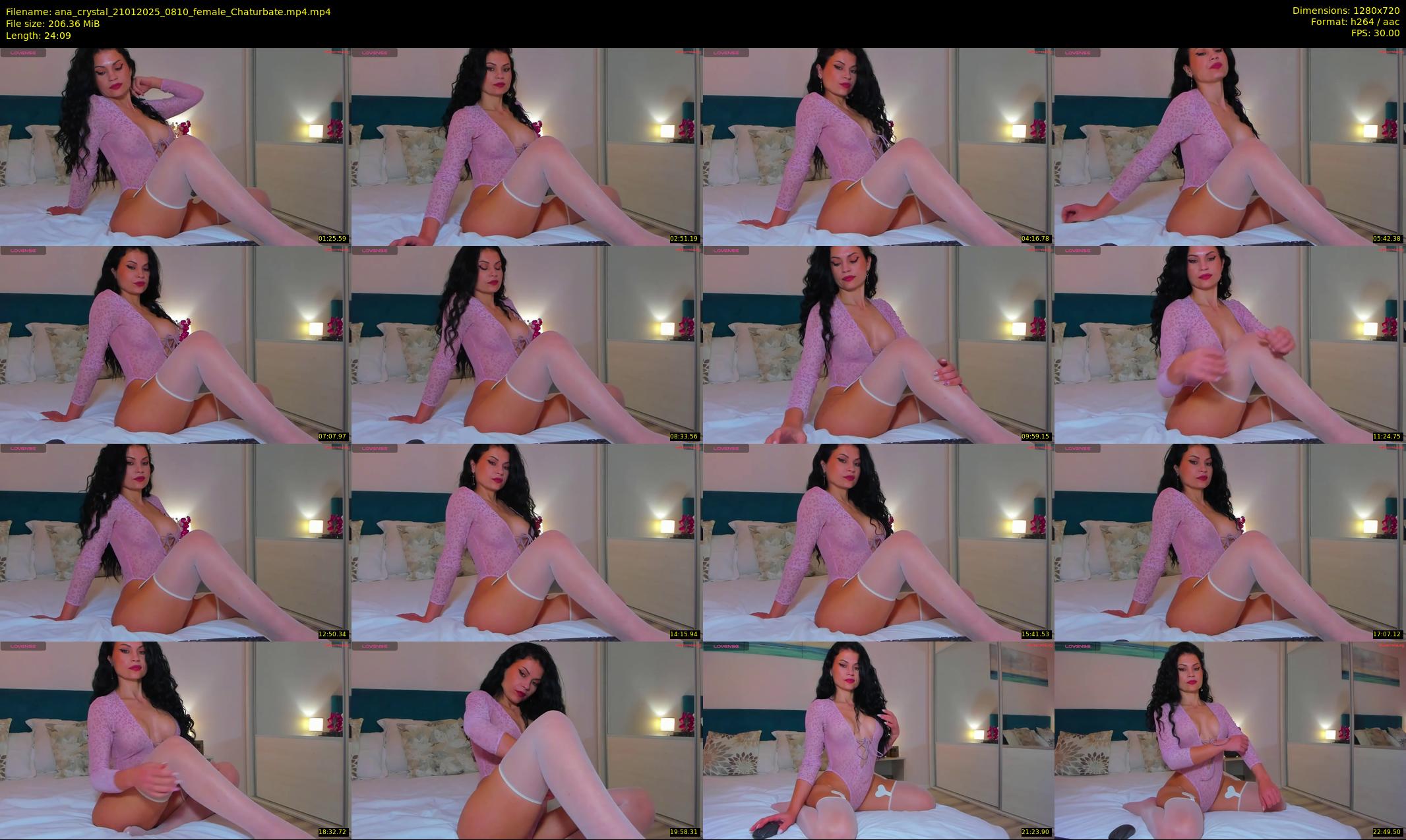 ana_crystal — 25 minute Chaturbate female cam show recording, 720p, Jan 21, 2025