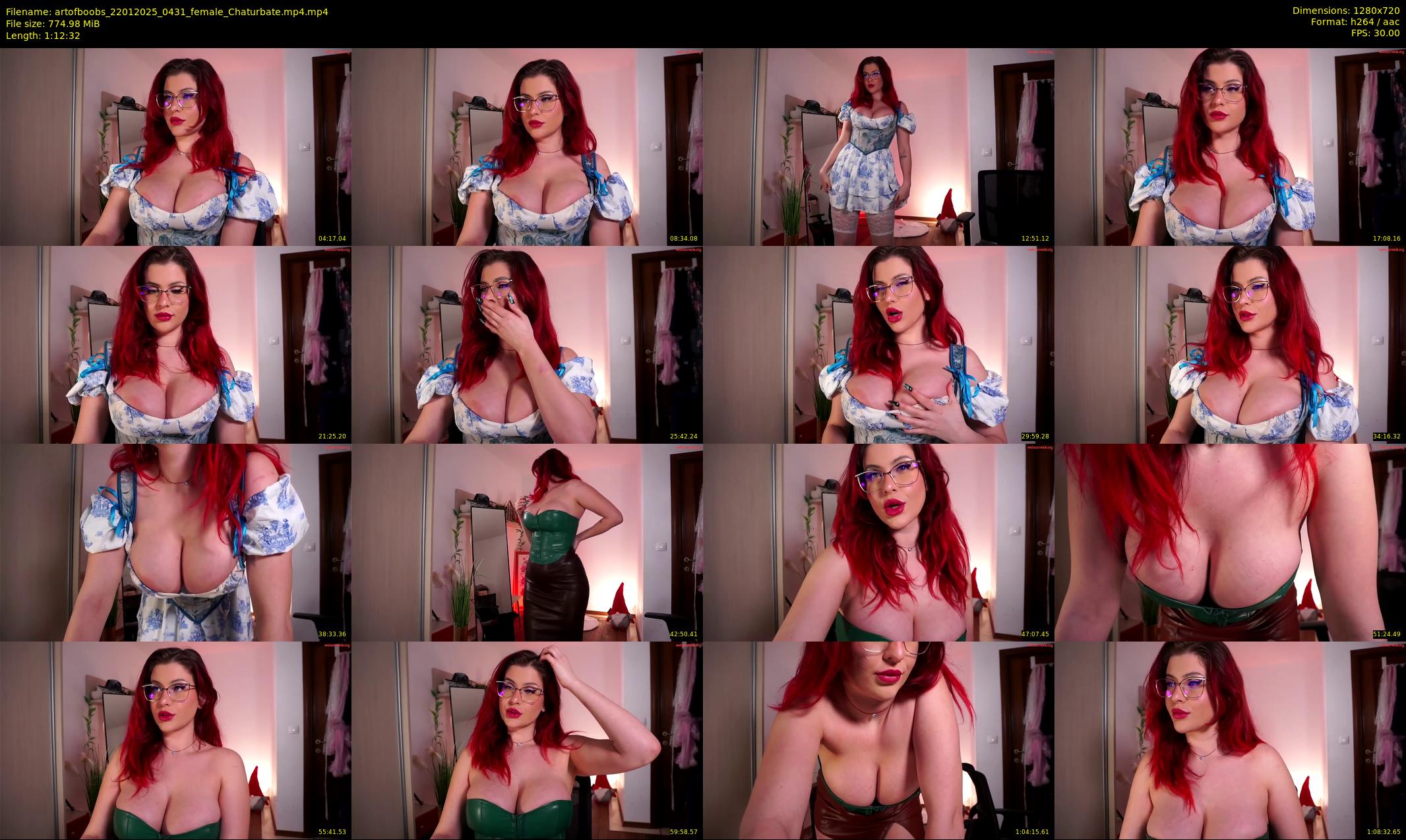 artofboobs — 73 minute Chaturbate female cam show recording, 720p, Jan 22, 2025